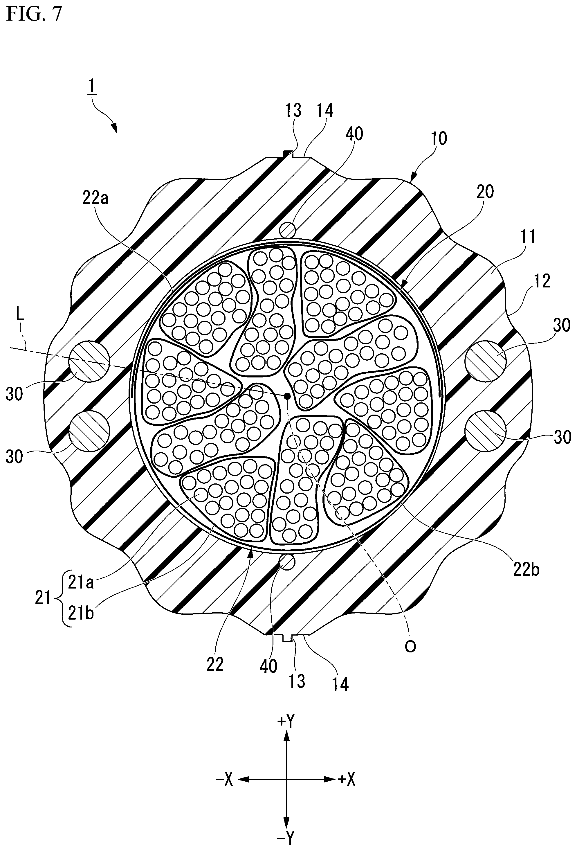 Patent US11782228 Figure 7 – Optical fiber cable
