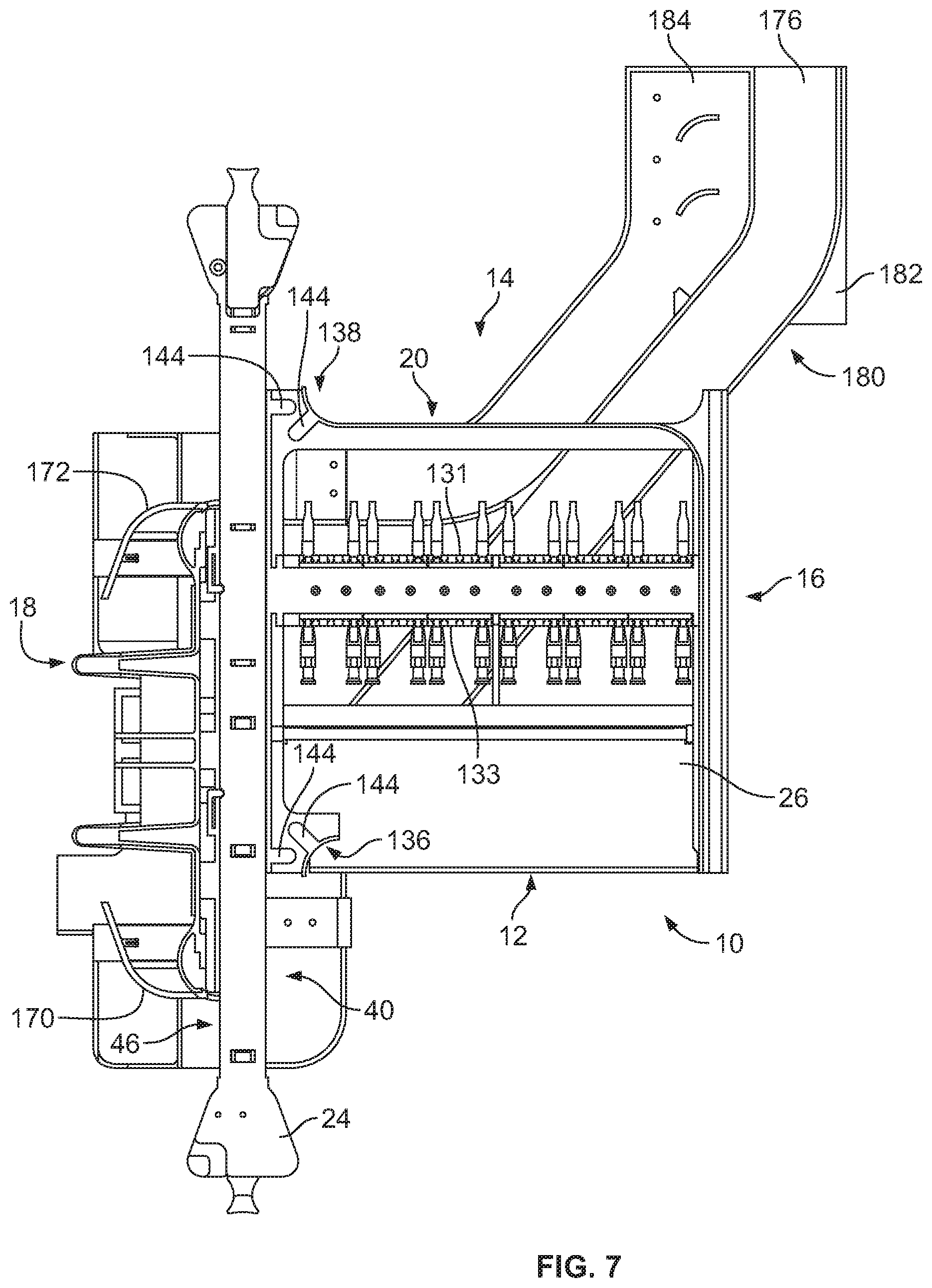 Patent US11782230 Figure 7 – Fiber optic connection cassette