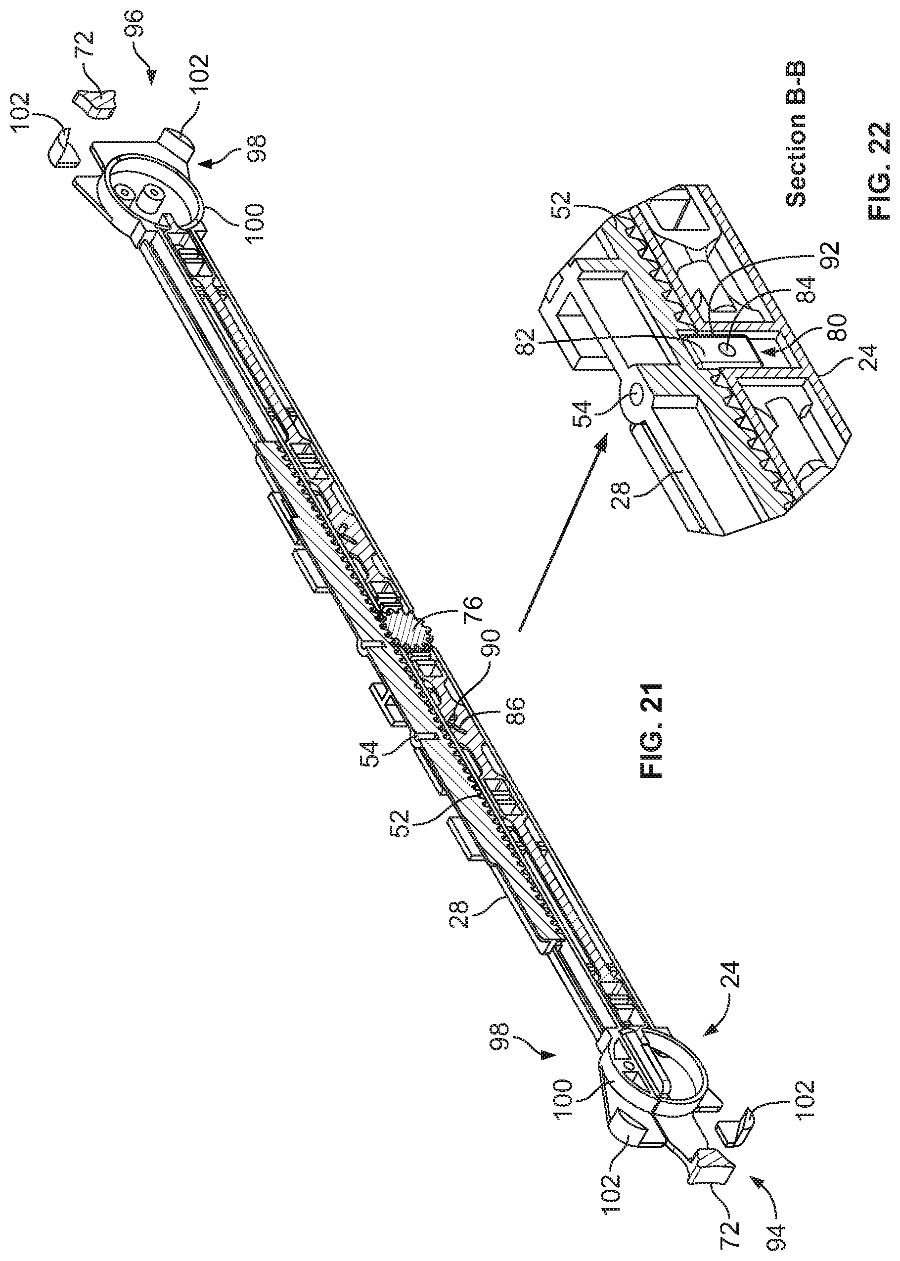 Patent US11782230 Figure 15 – Fiber optic connection cassette