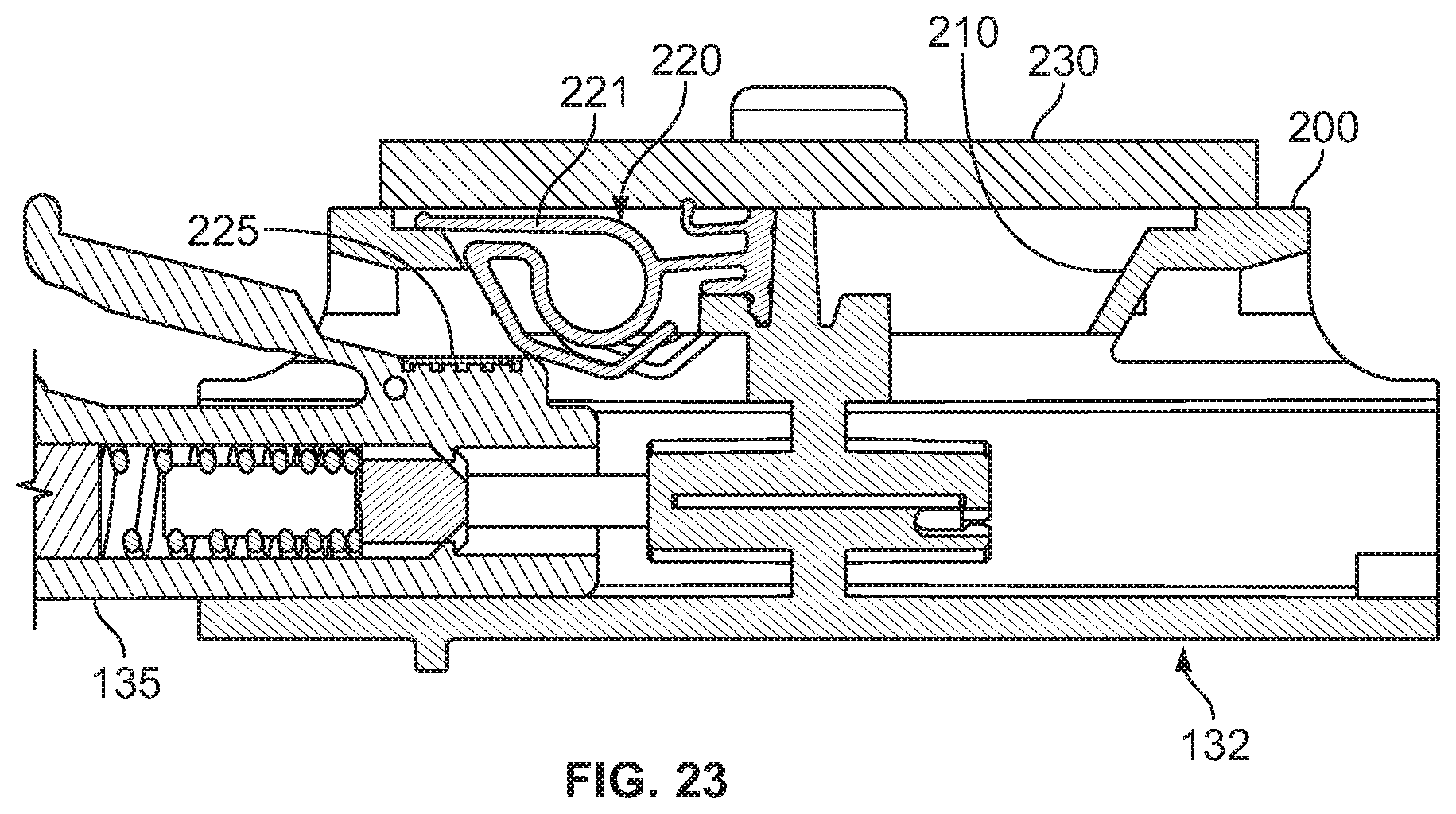 Patent US11782230 Figure 16 – Fiber optic connection cassette