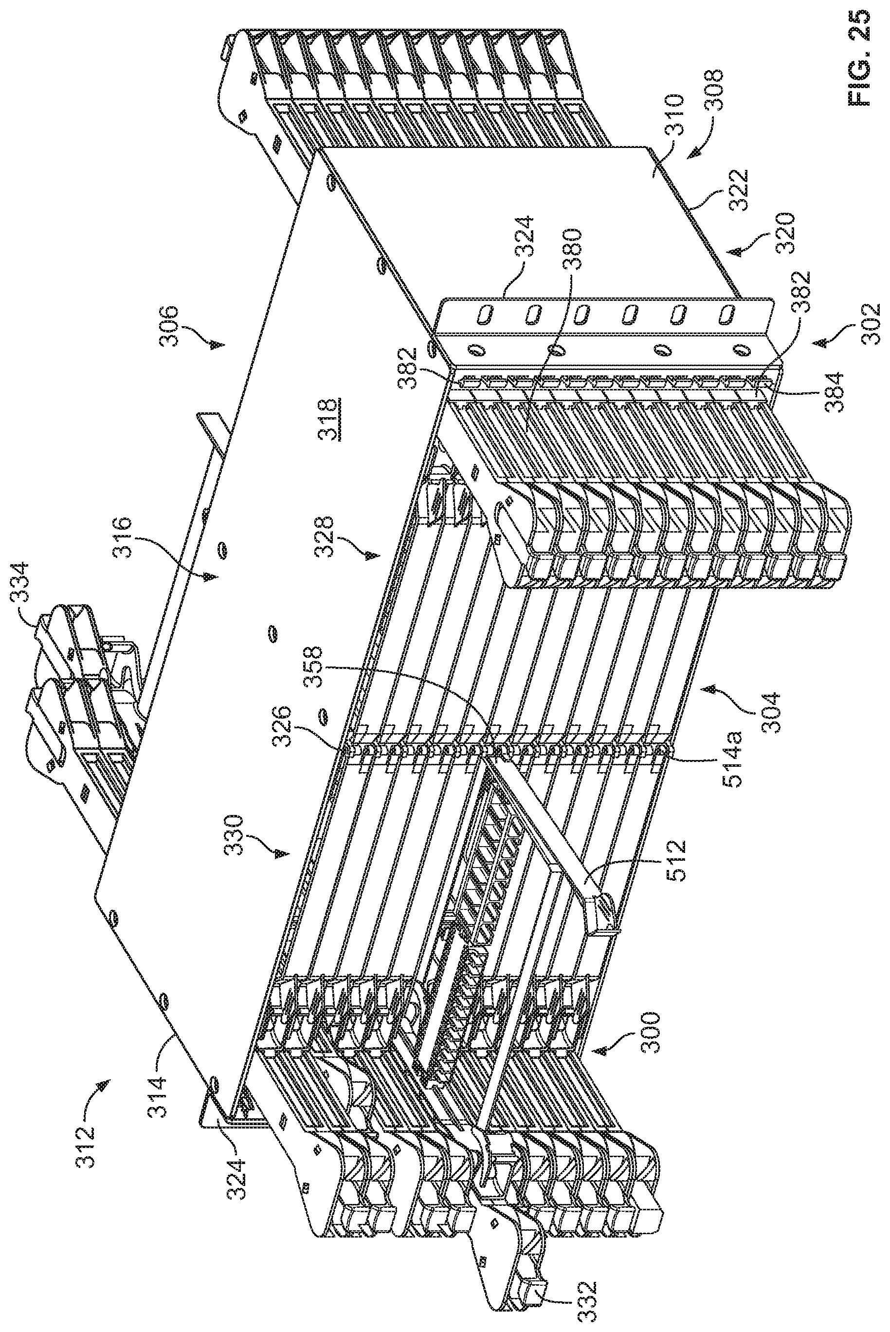 Patent US11782230 Figure 18 – Fiber optic connection cassette