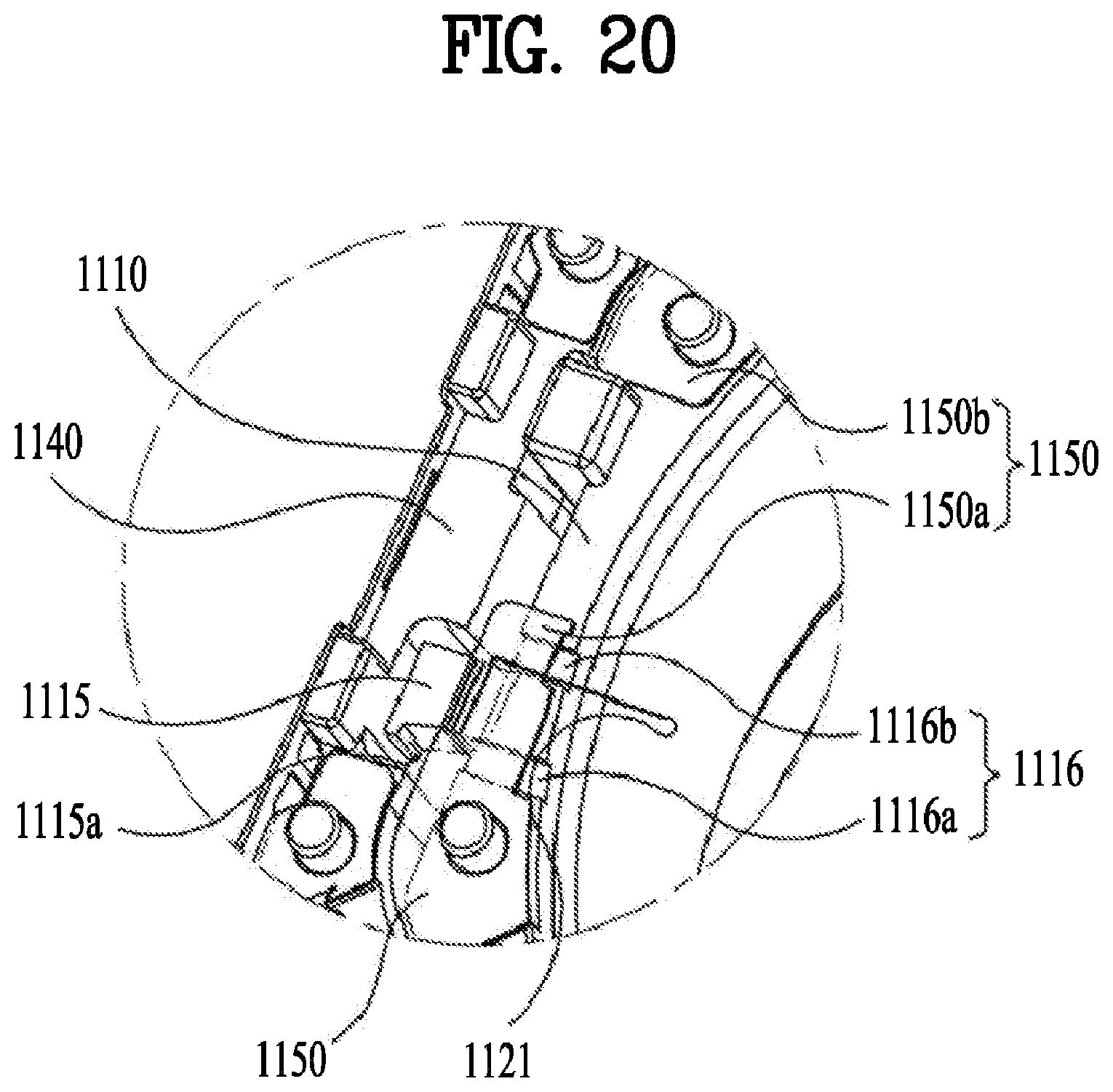 Patent US11782234 Figure 20 – Lens moving apparatus with a bobbin comprising a groove and elastic members and camera module including the same