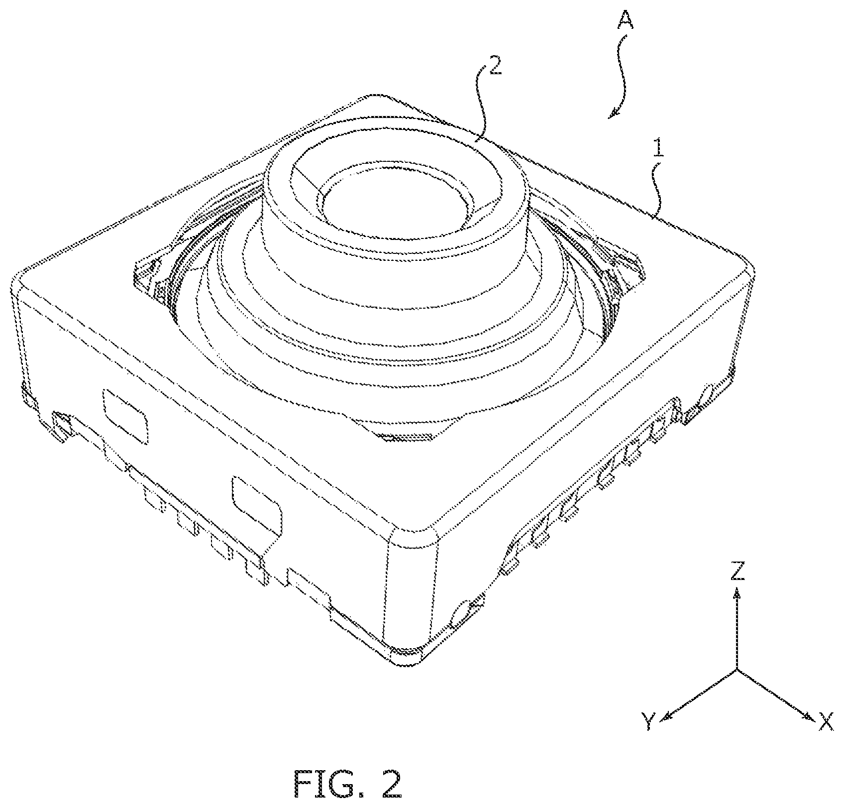 Patent US11782235 Figure 2 – Lens driving device, camera module, and camera-mounted device