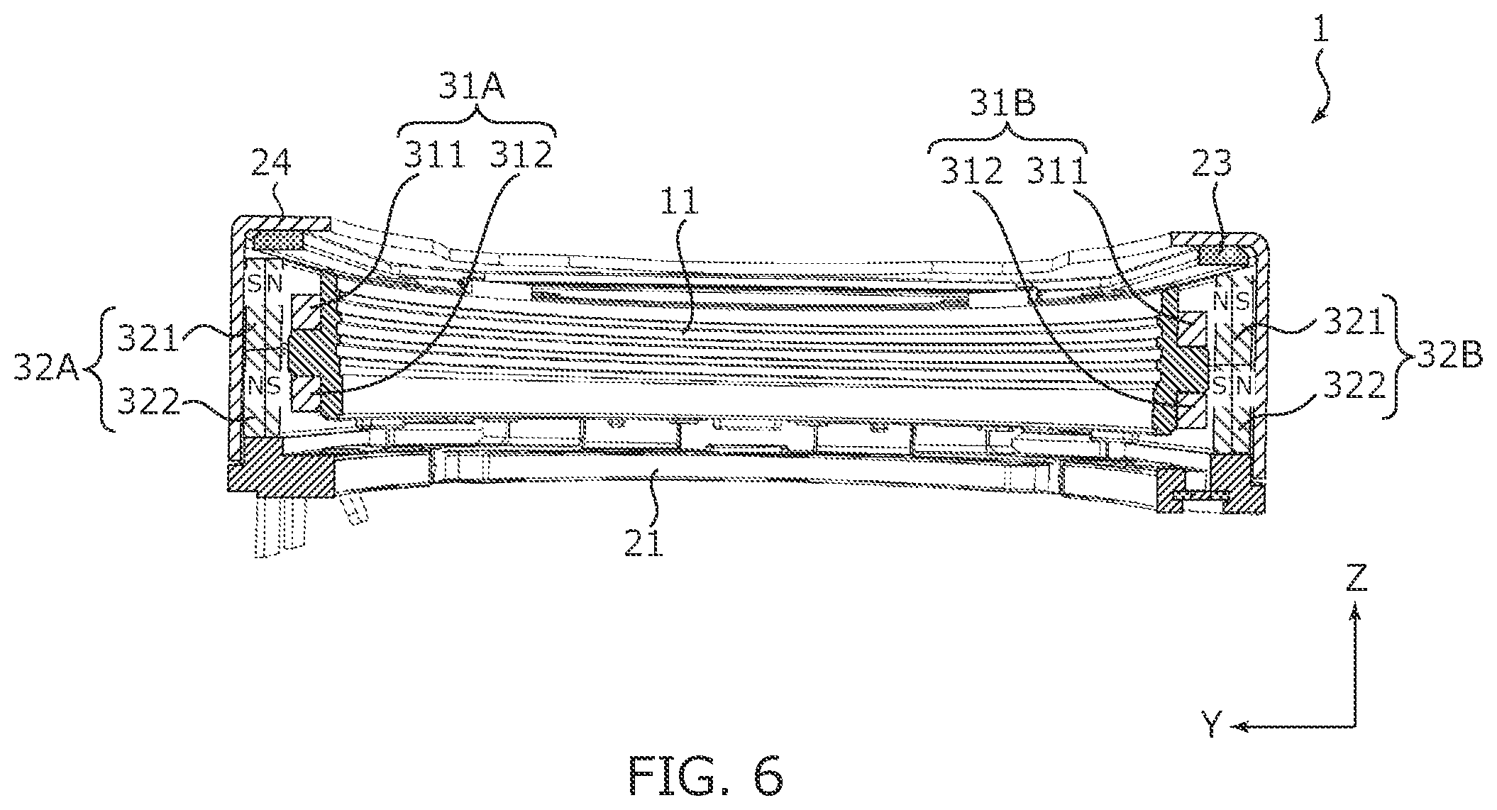 Patent US11782235 Figure 6 – Lens driving device, camera module, and camera-mounted device