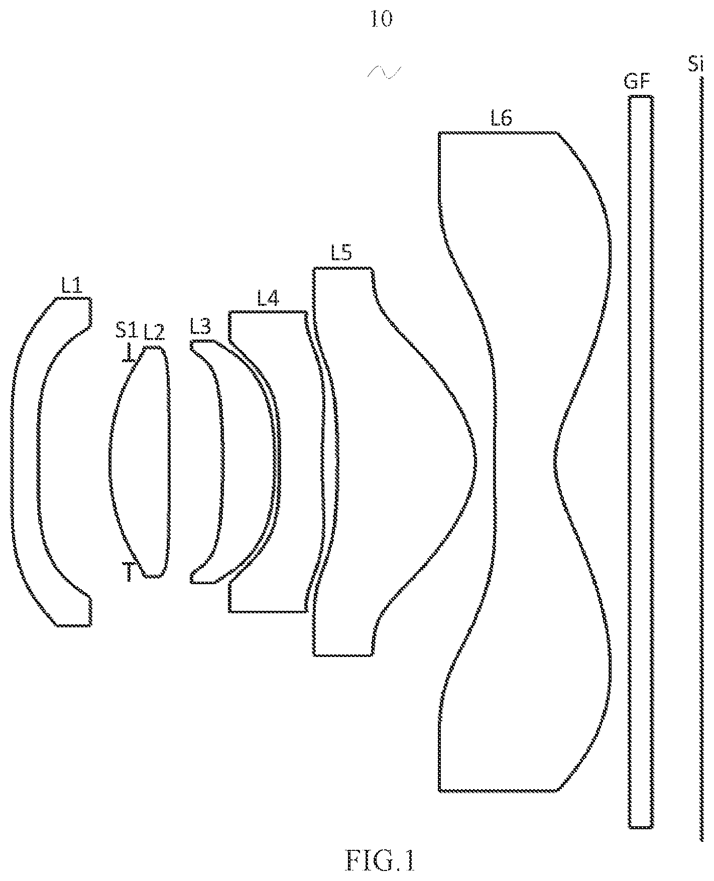 Patent US11782236 Figure 1 – Camera optical lens