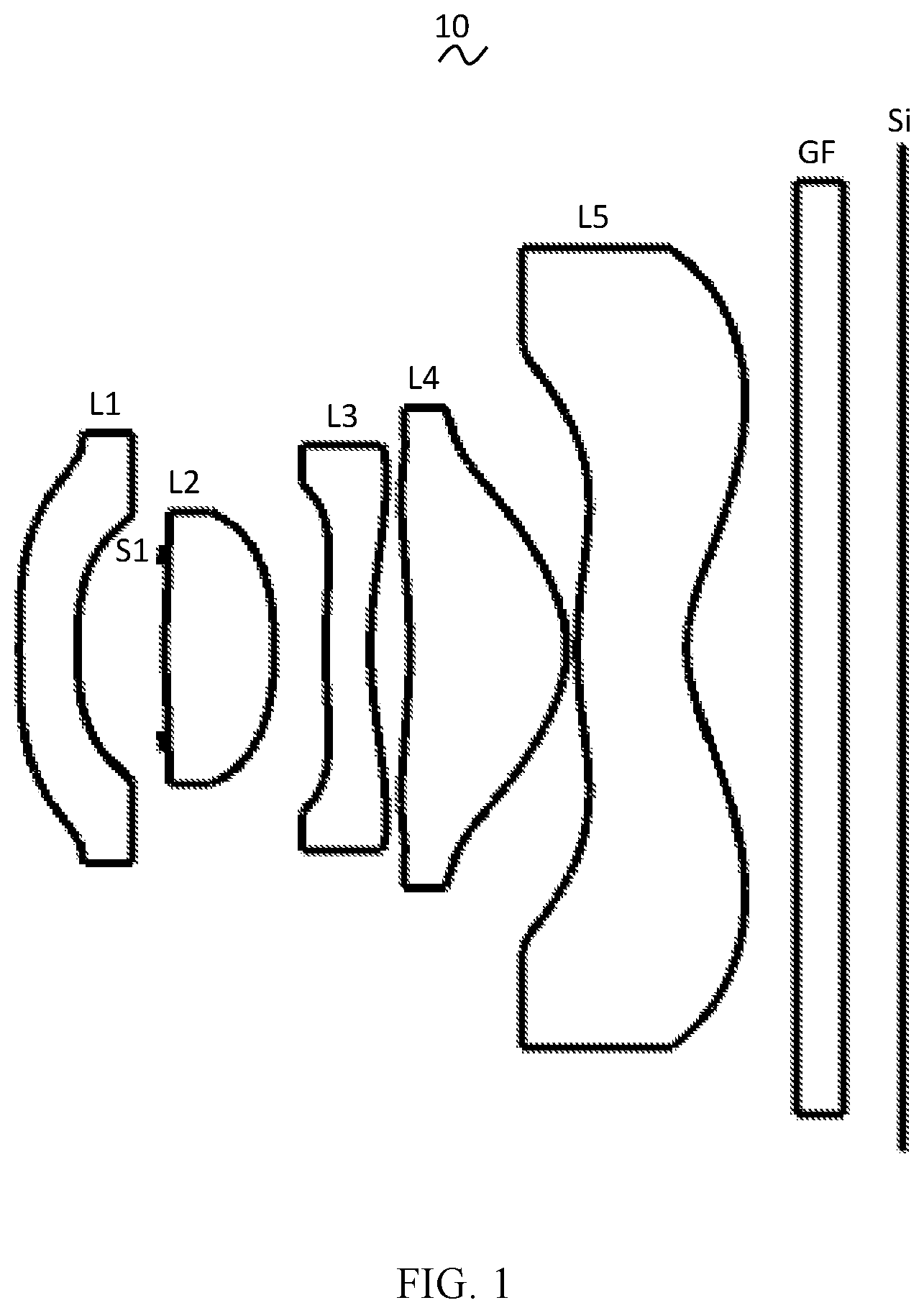 Patent US11782246 Figure 1 – Camera optical lens