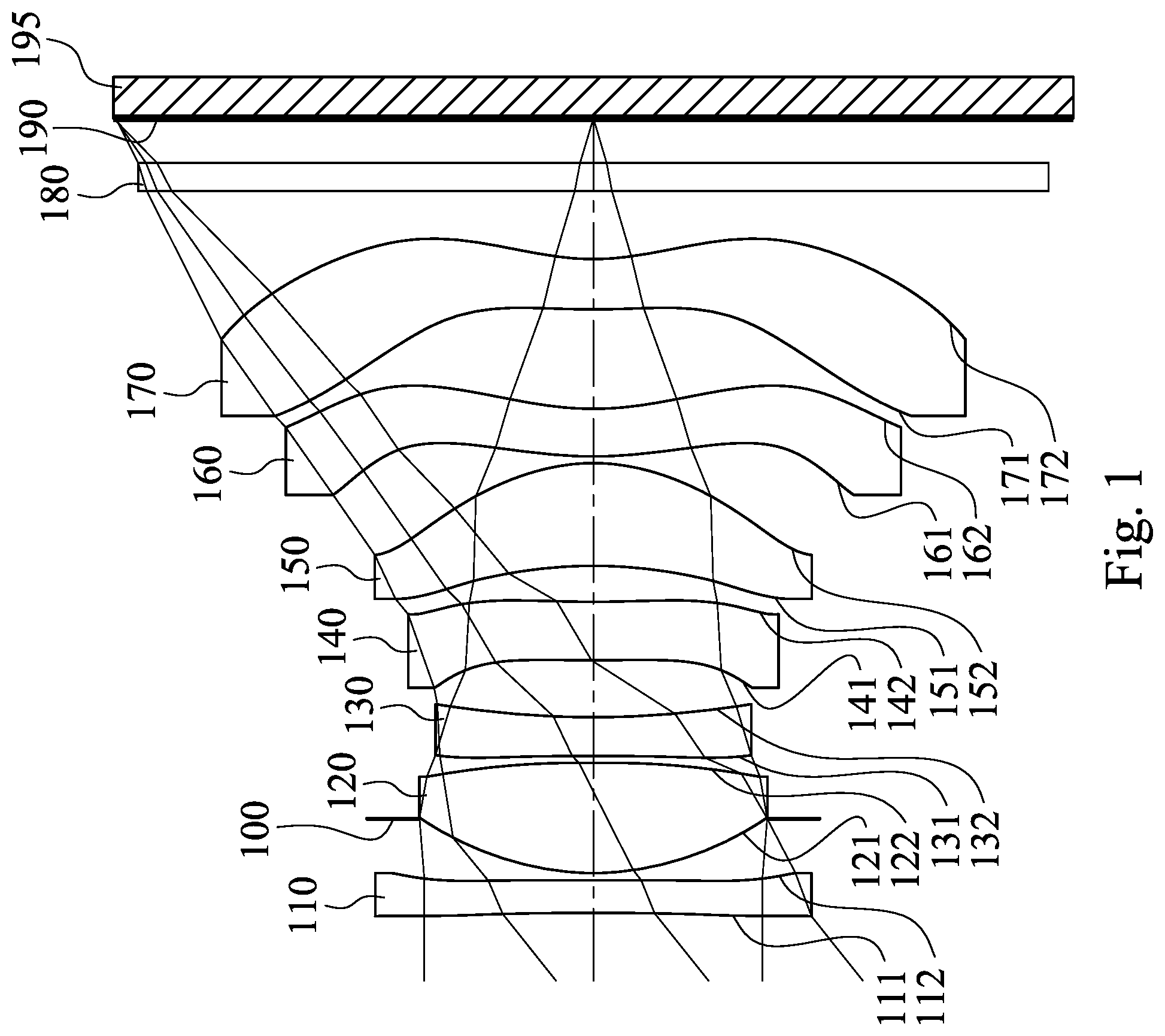 Patent US11782248 Figure 1 – Image capturing lens assembly, imaging apparatus and electronic device