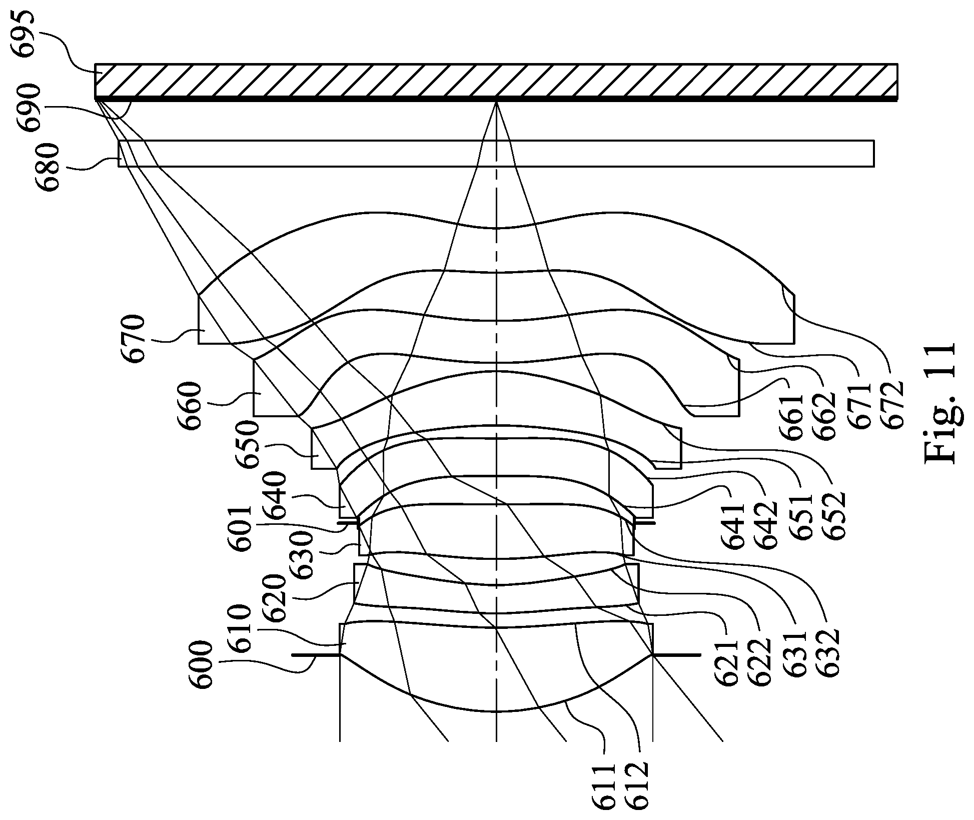 Patent US11782248 Figure 11 – Image capturing lens assembly, imaging apparatus and electronic device