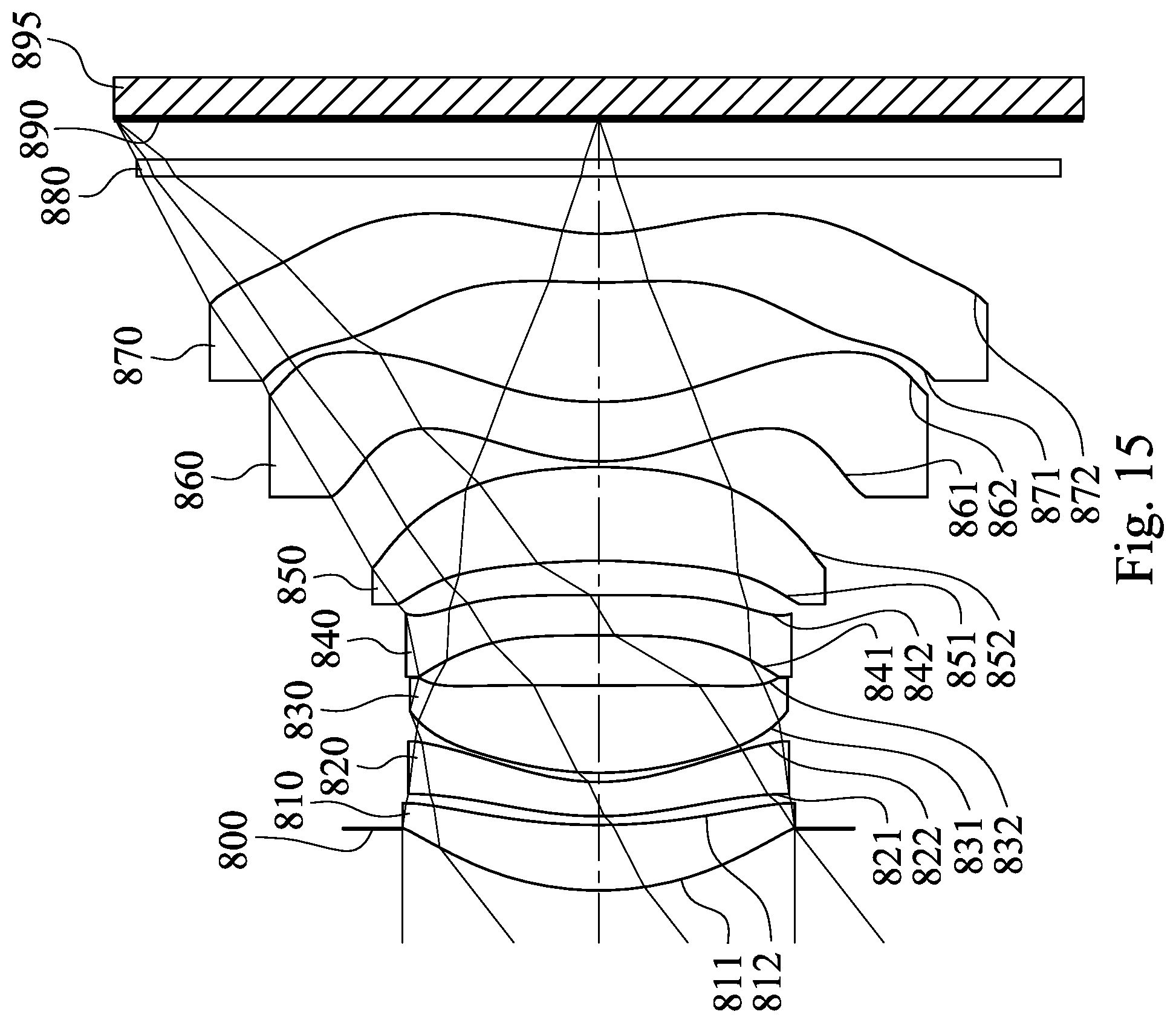Patent US11782248 Figure 15 – Image capturing lens assembly, imaging apparatus and electronic device