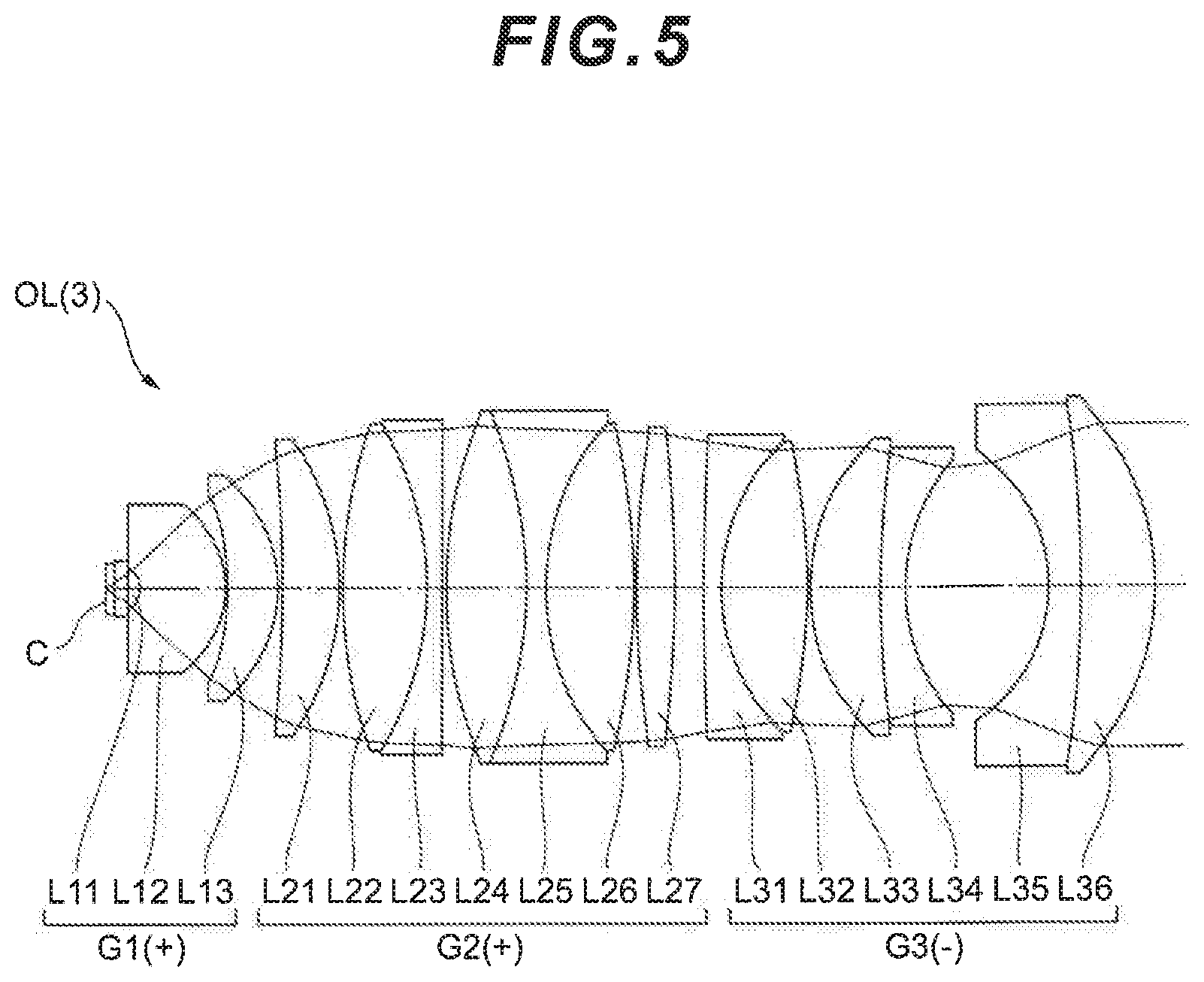 Patent US11782253 Figure 5 – Objective lens, optical system, and microscope