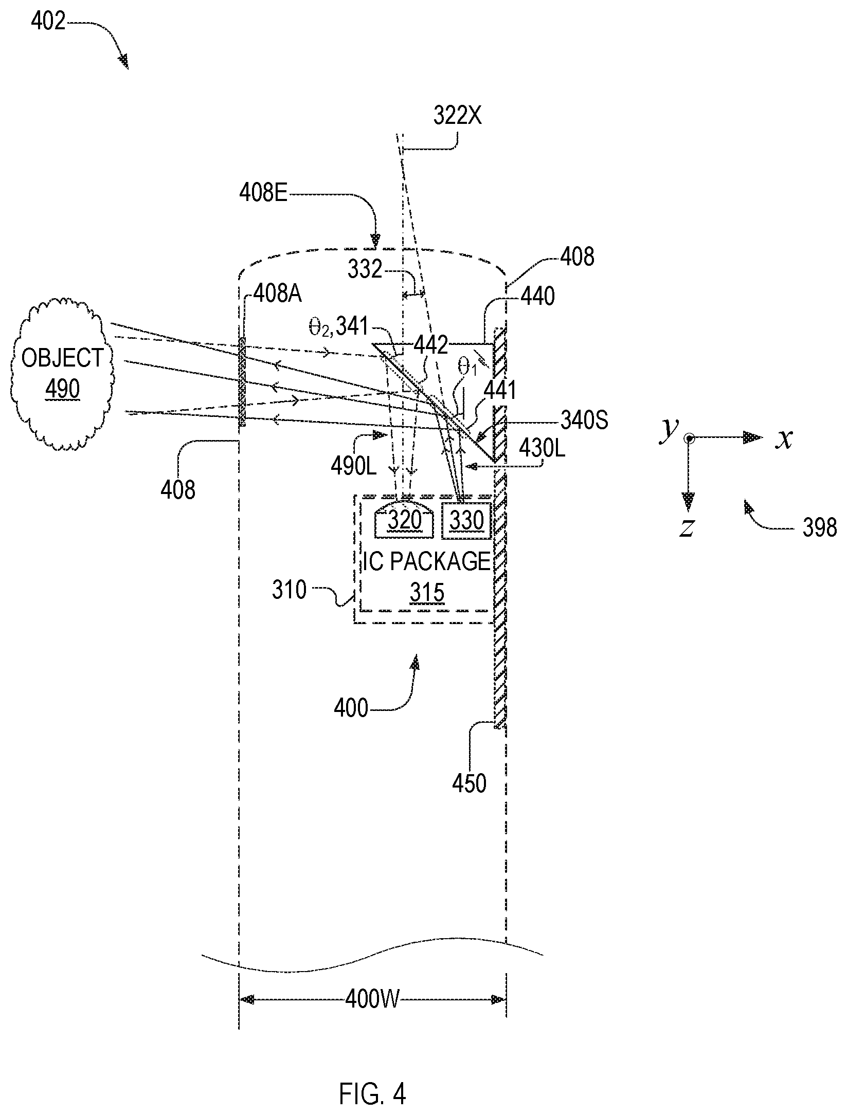 Patent US11782256 Figure 4 – Endoscope imager and associated method