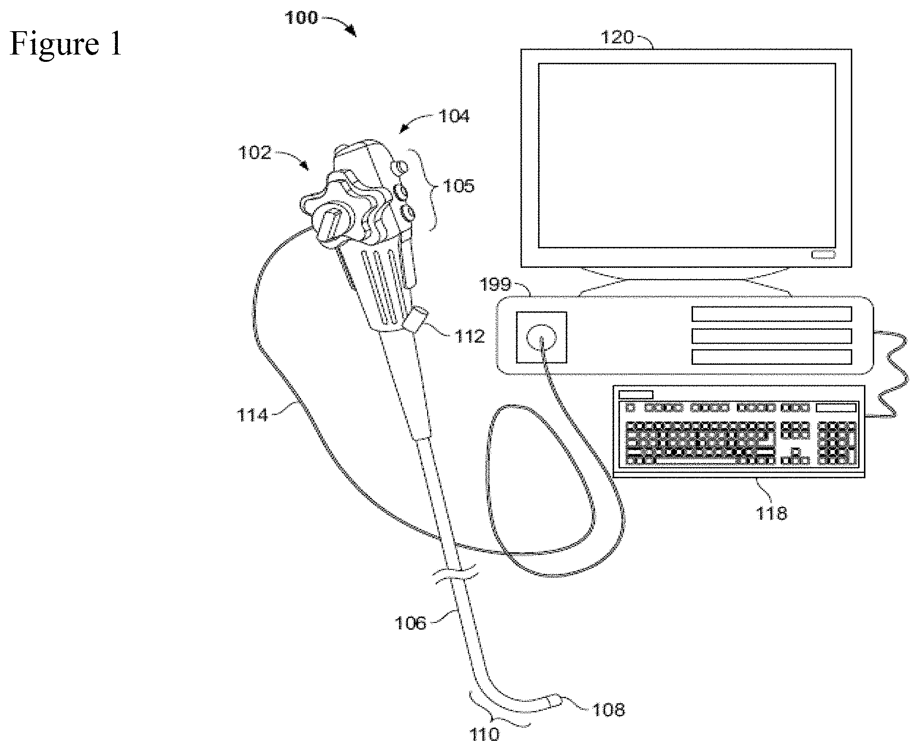 Patent US11782259 Figure 1 – Circuit board assembly for a multiple viewing elements endoscope using CMOS sensors