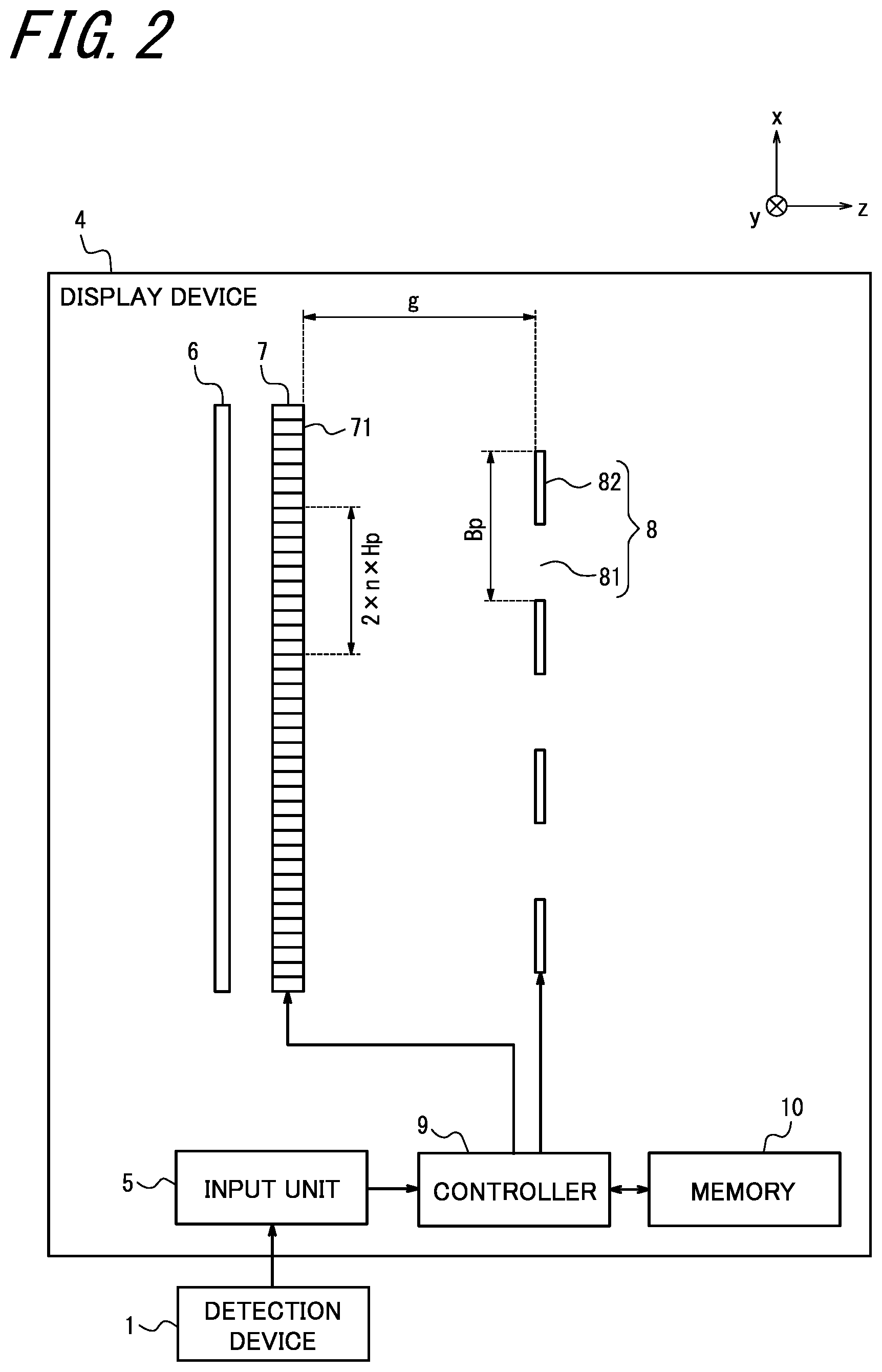 Patent US11782270 Figure 2 – Head-up display, head-up display system, and mobile body
