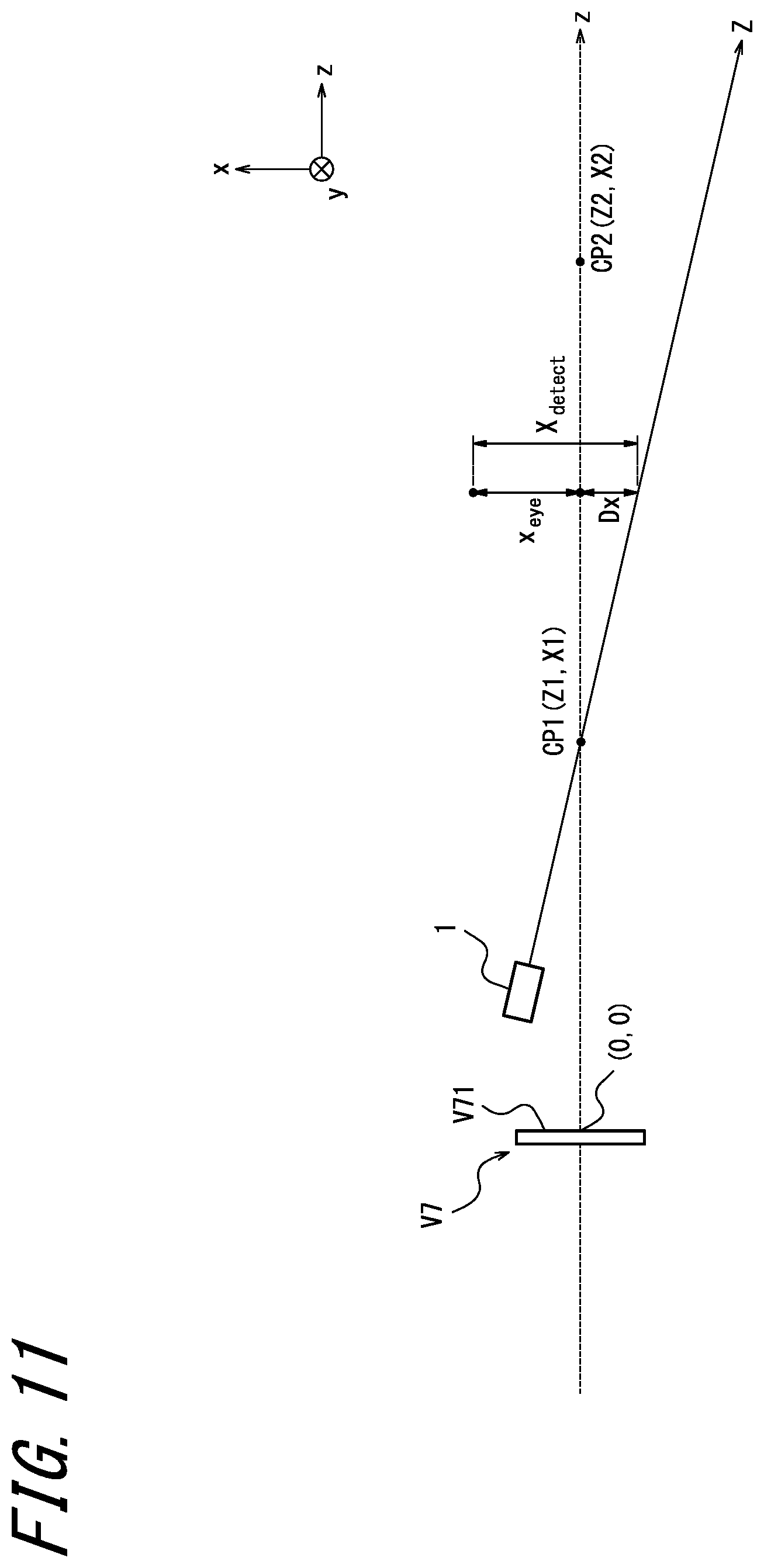 Patent US11782270 Figure 11 – Head-up display, head-up display system, and mobile body