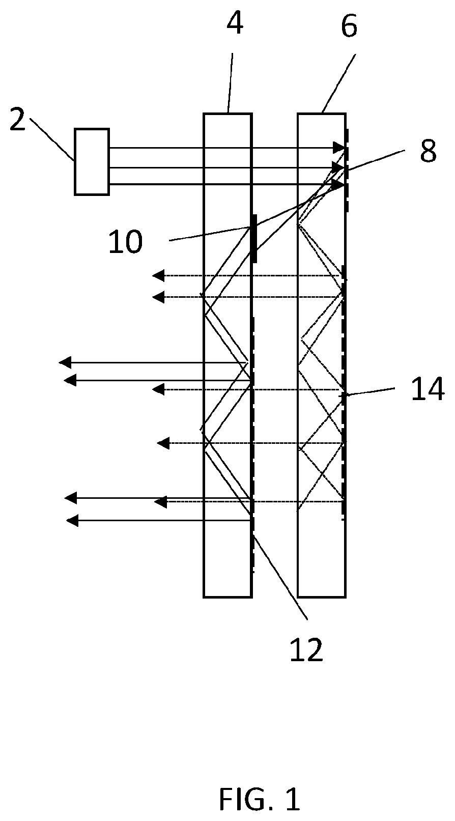 Patent US11782275 Figure 1 – Optical structure for augmented reality display