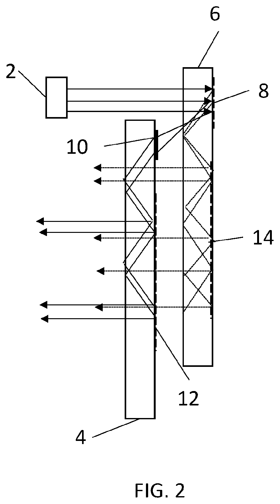 Patent US11782275 Figure 2 – Optical structure for augmented reality display