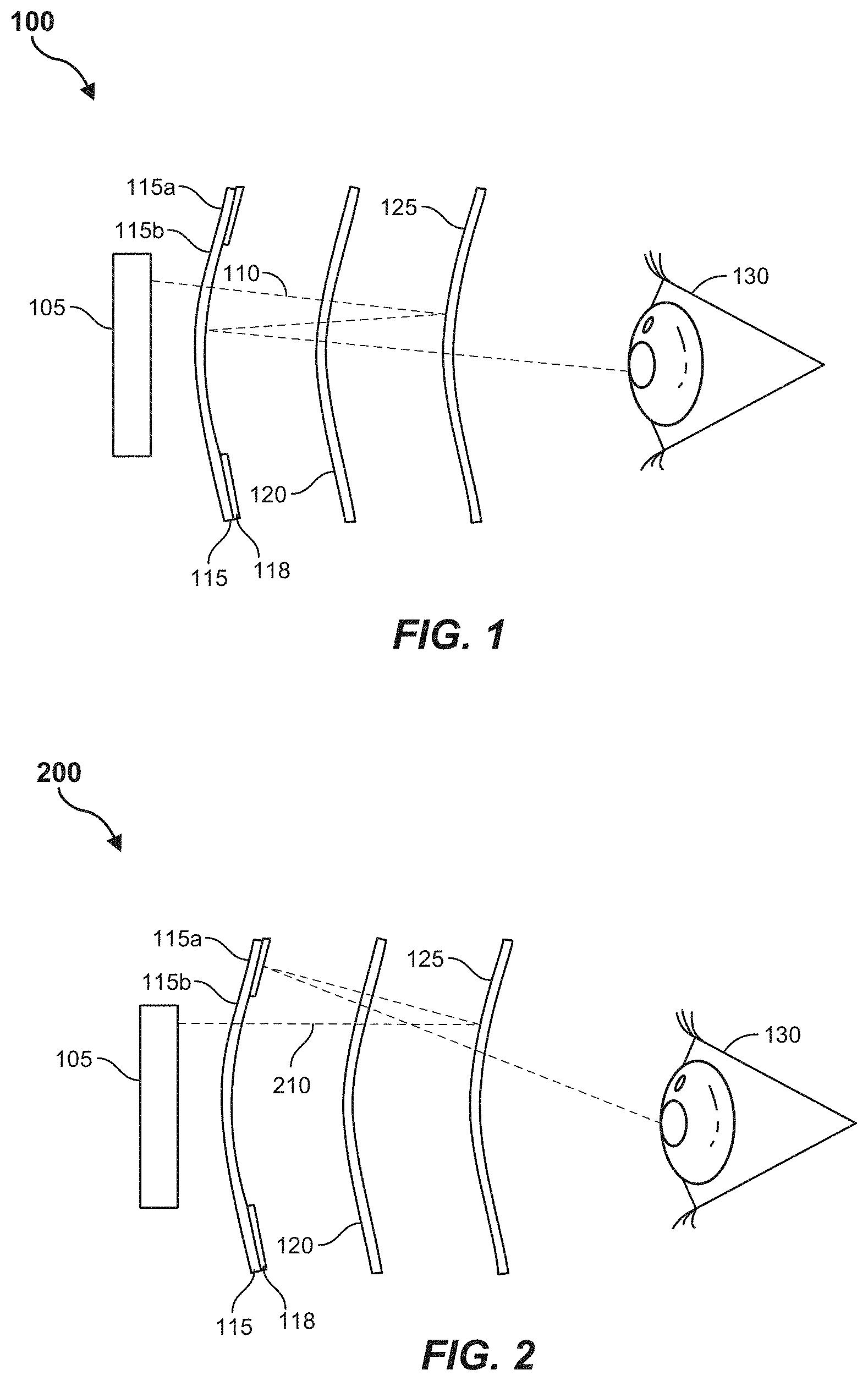 Patent US11782279 Figure 1 – High efficiency pancake lens