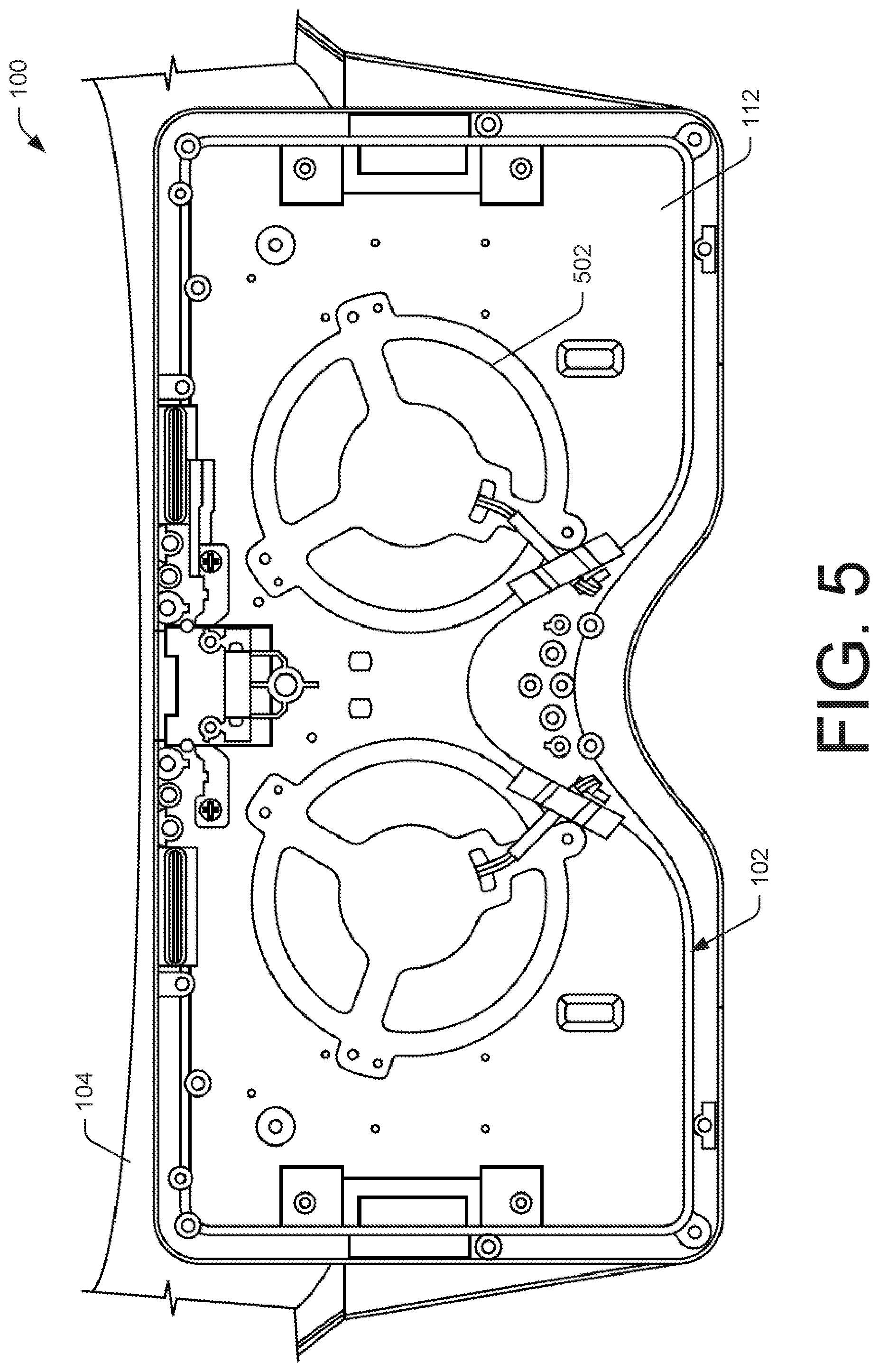 Patent US11782281 Figure 5 – Thermal management system for electronic device