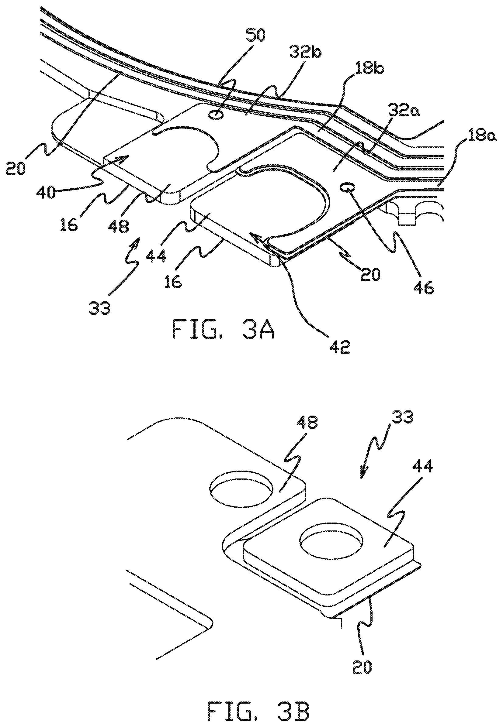 Patent US11782286 Figure 3 – Shape memory alloy wire attachment structures for a suspension assembly