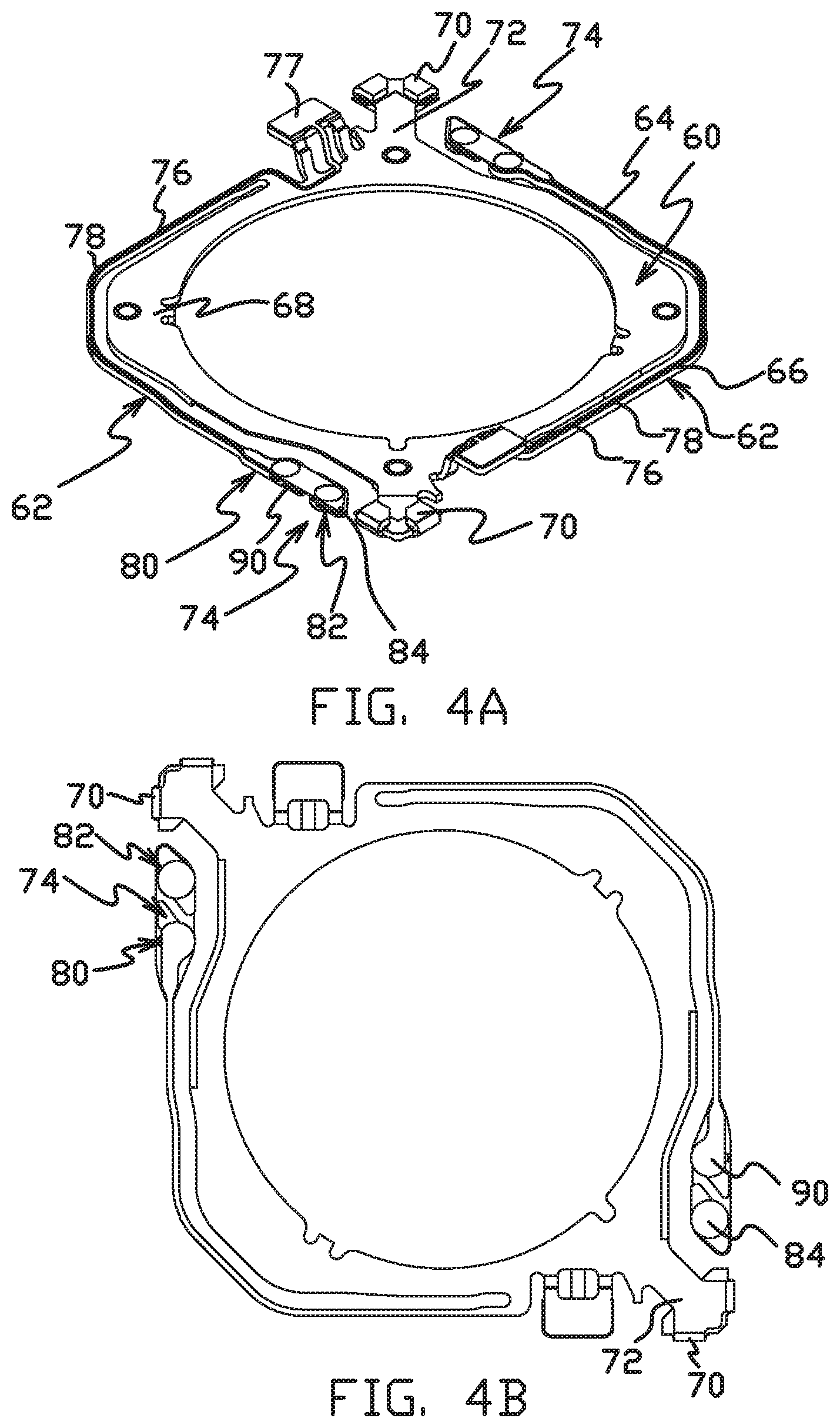 Patent US11782286 Figure 4 – Shape memory alloy wire attachment structures for a suspension assembly