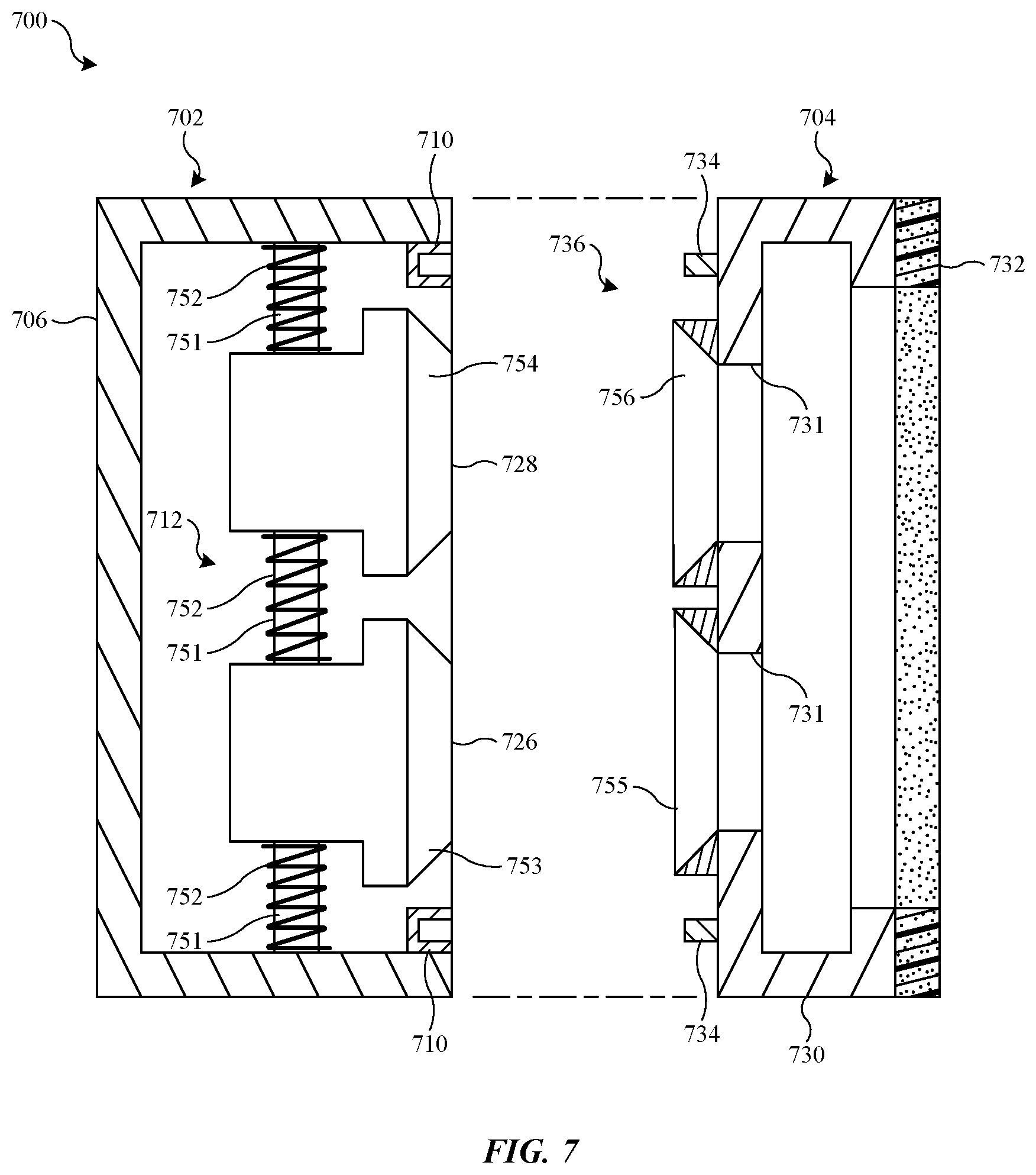 Patent US11782288 Figure 7 – Head-mounted device with adjustment mechanism