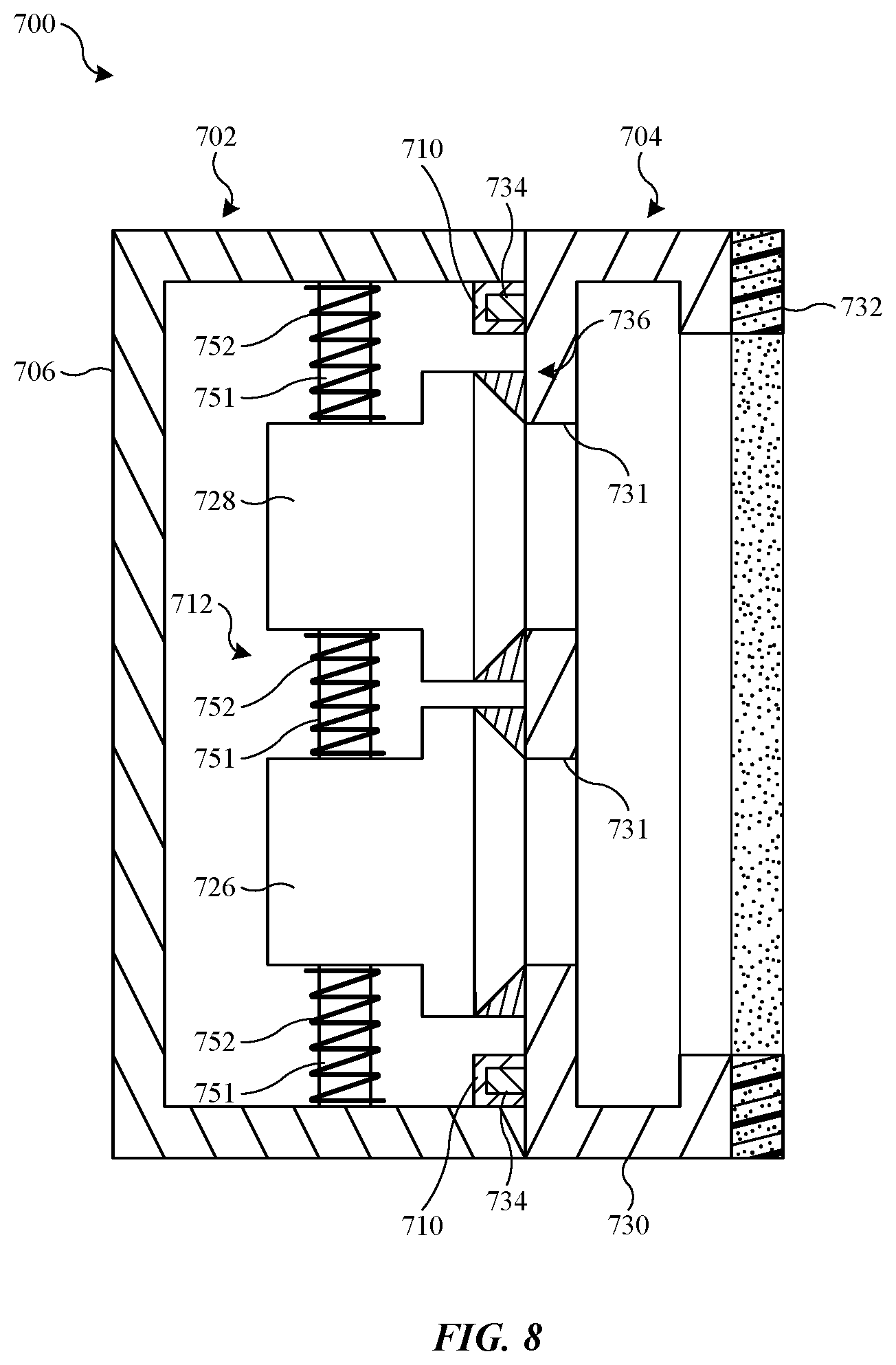 Patent US11782288 Figure 8 – Head-mounted device with adjustment mechanism