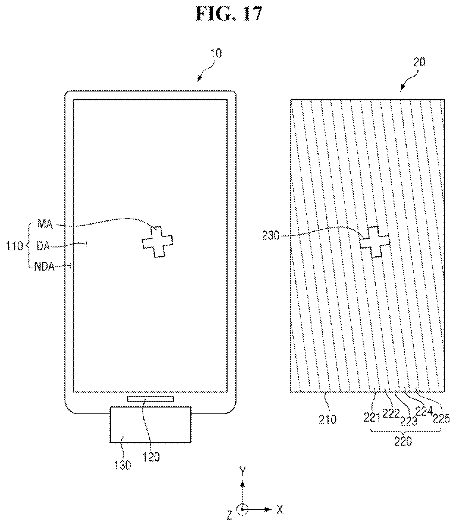 Patent US11782289 Figure 17 – Display device and panel bonding system including the same