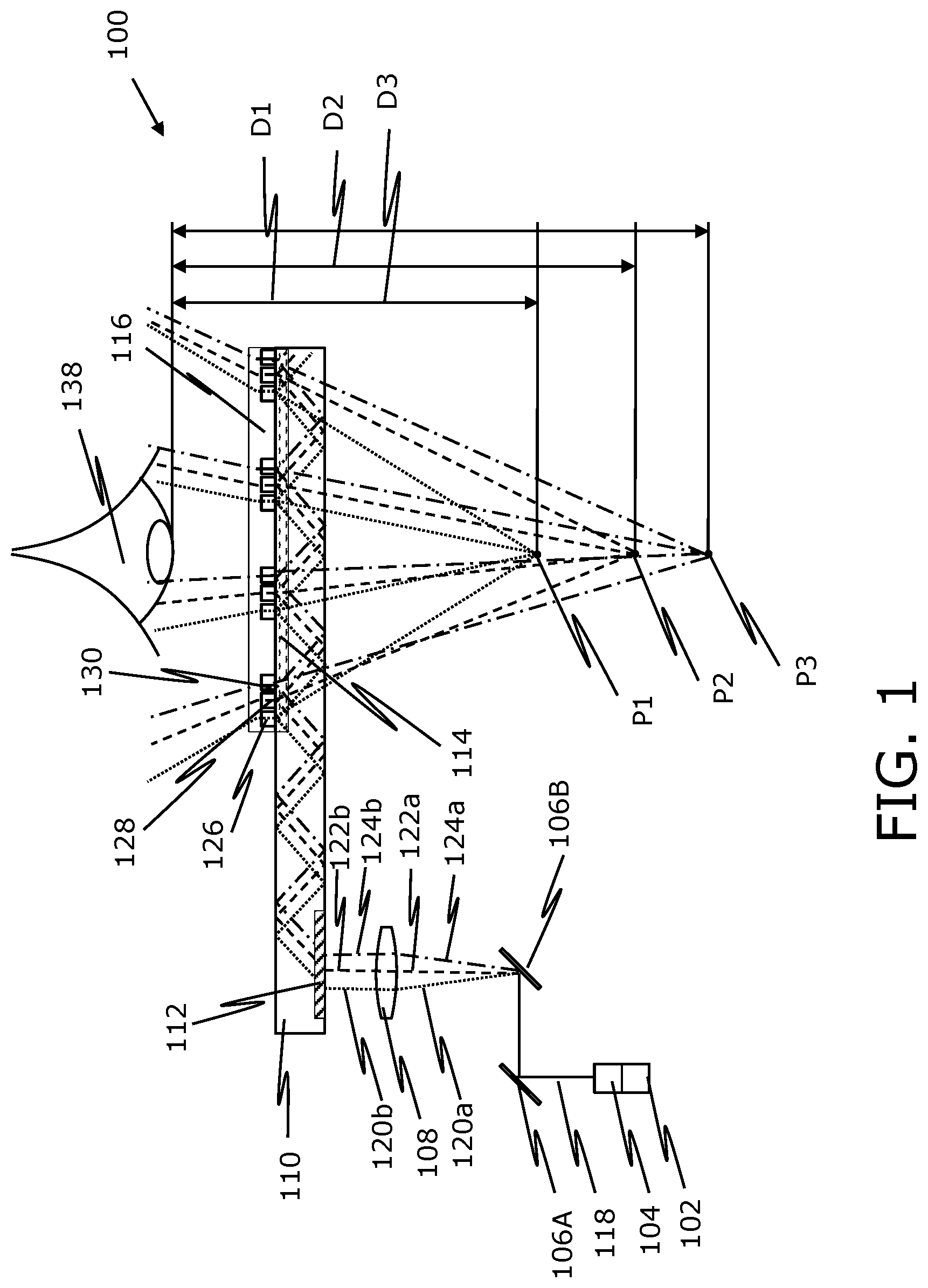 Patent US11782290 Figure 1 – Apparatus and method for displaying three-dimensional image