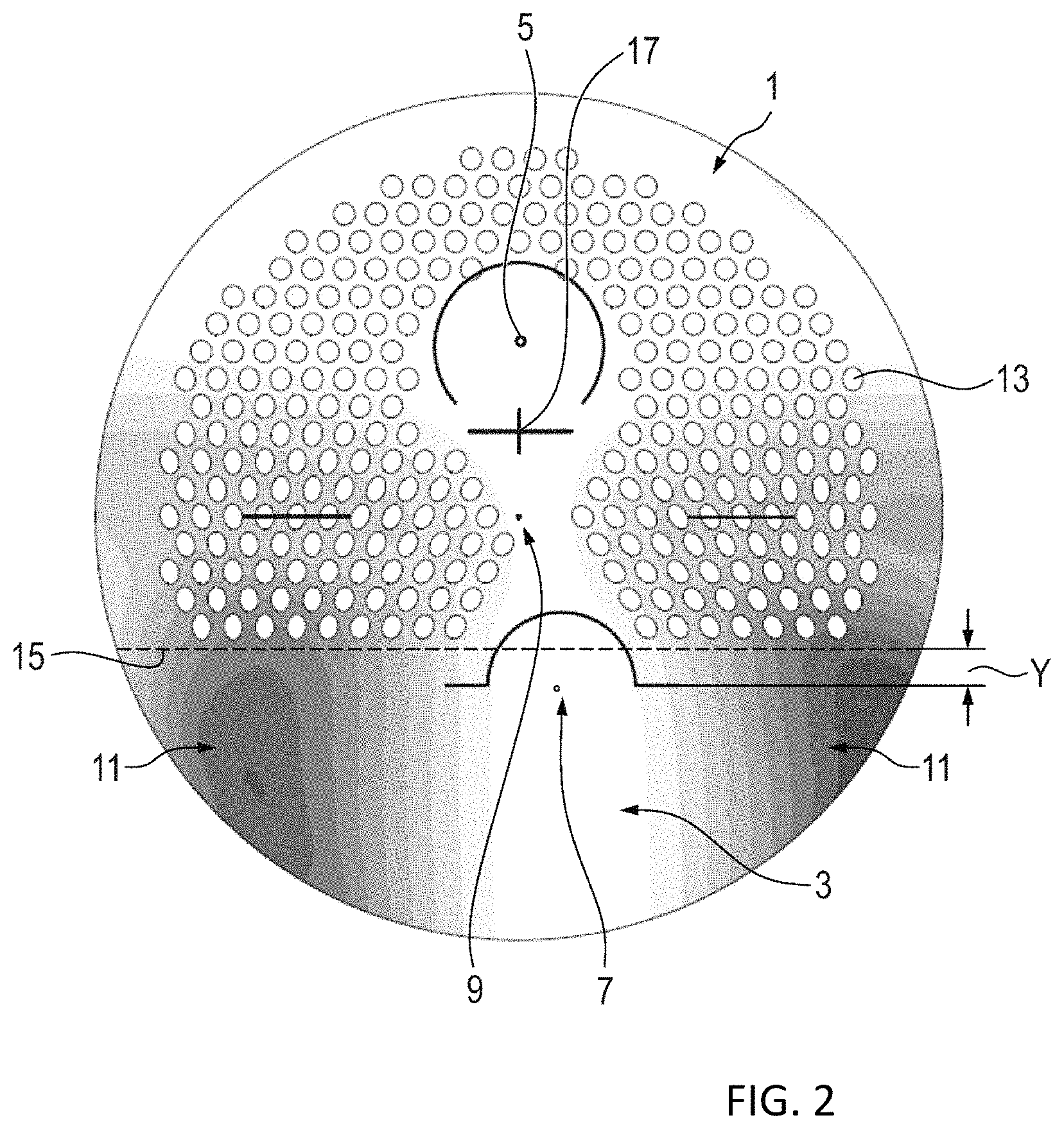 Patent US11782293 Figure 2 – Progressive addition lens for myopia control and method of manufacturing the same