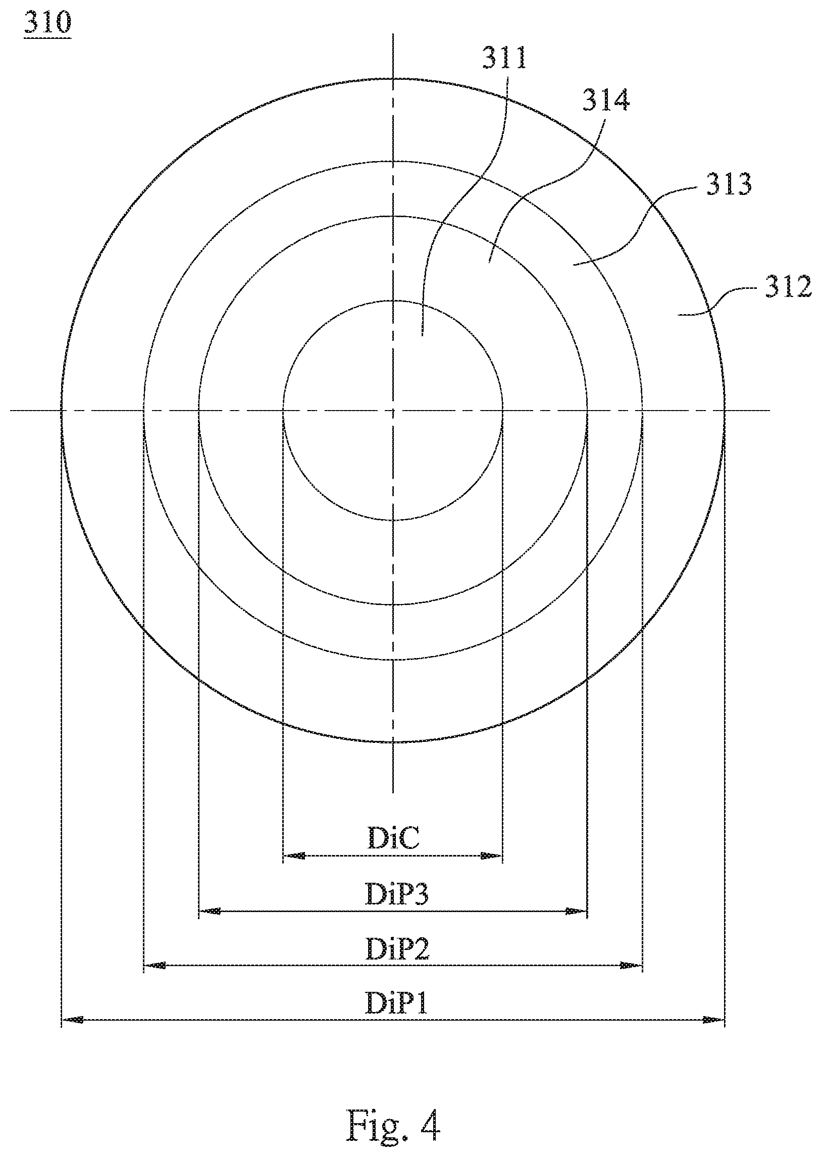 Patent US11782294 Figure 4 – Multifocal contact lens and contact lens product