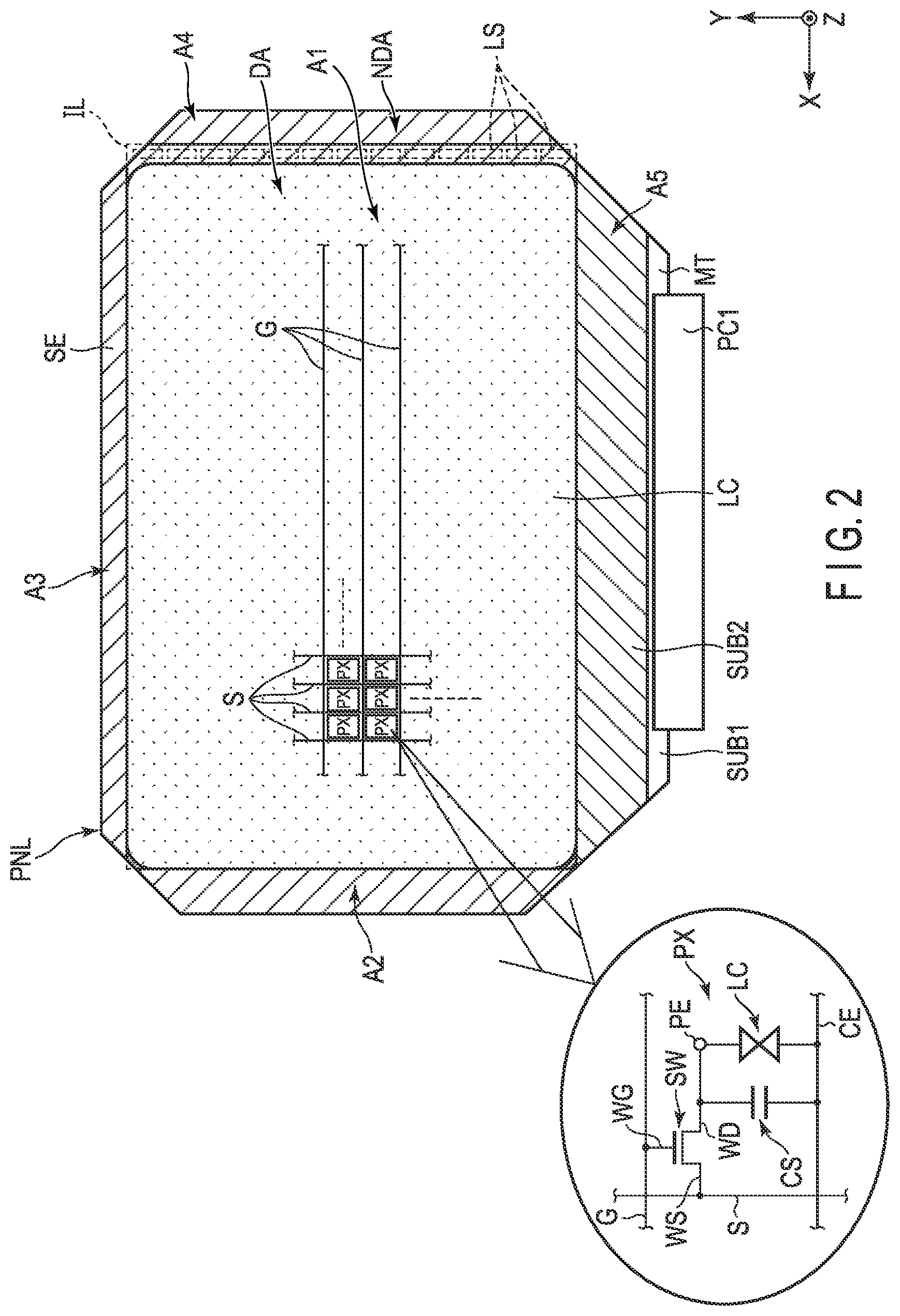 Patent US11782299 Figure 2 – Display device