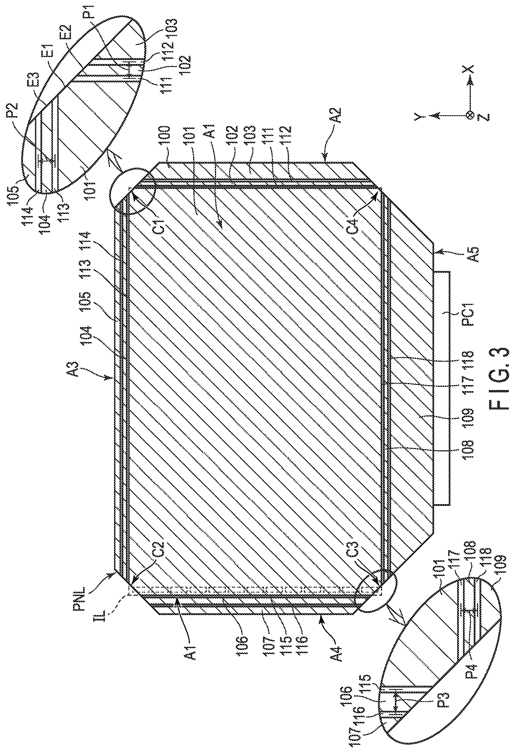 Patent US11782299 Figure 3 – Display device