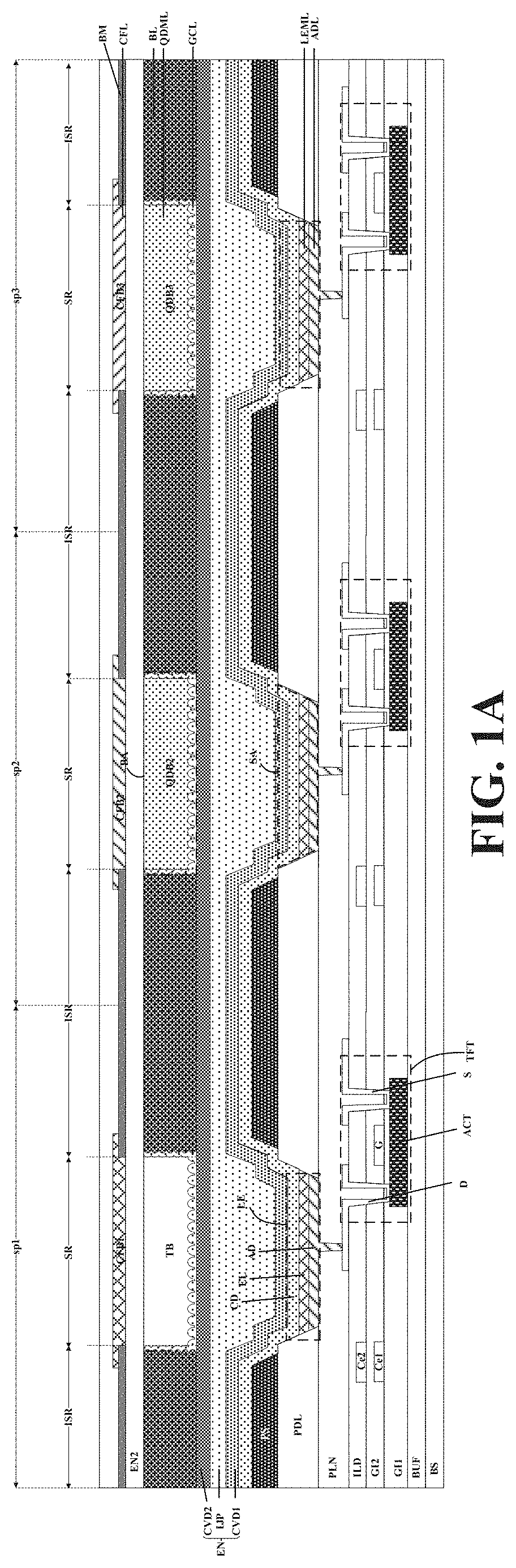 Patent US11782304 — Display panel, display apparatus, method of fabricating display panel, and counter substrate — Figure 1