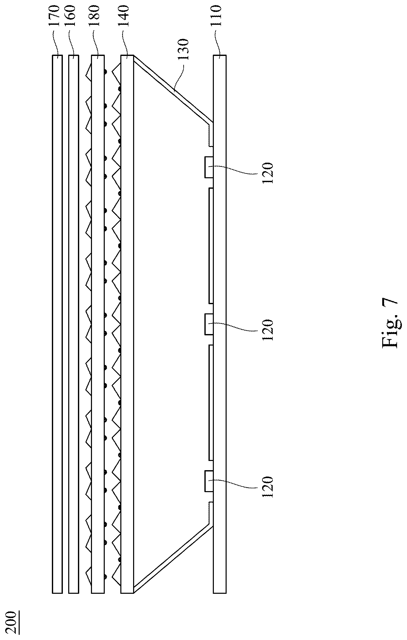 Patent US11782307 Figure 6 – Backlight module of display device