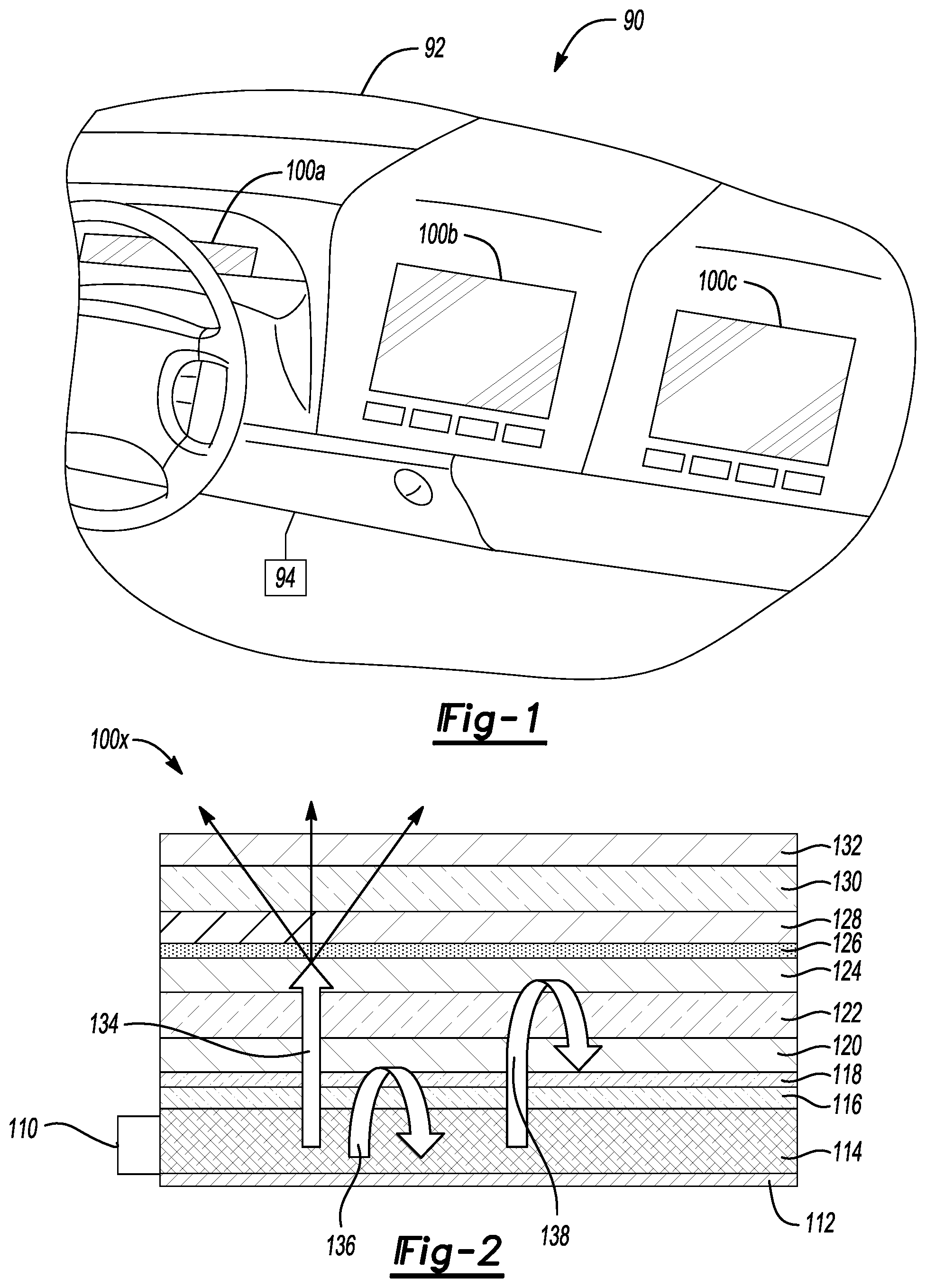 Patent US11782309 Figure 1 – Display system