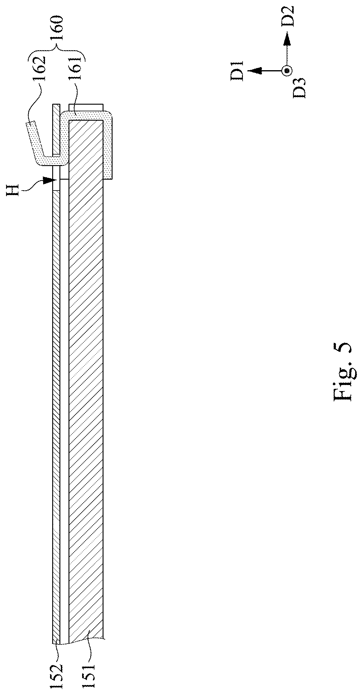 Patent US11782311 Figure 5 – Display device, backlight module, and method for assembling backlight module