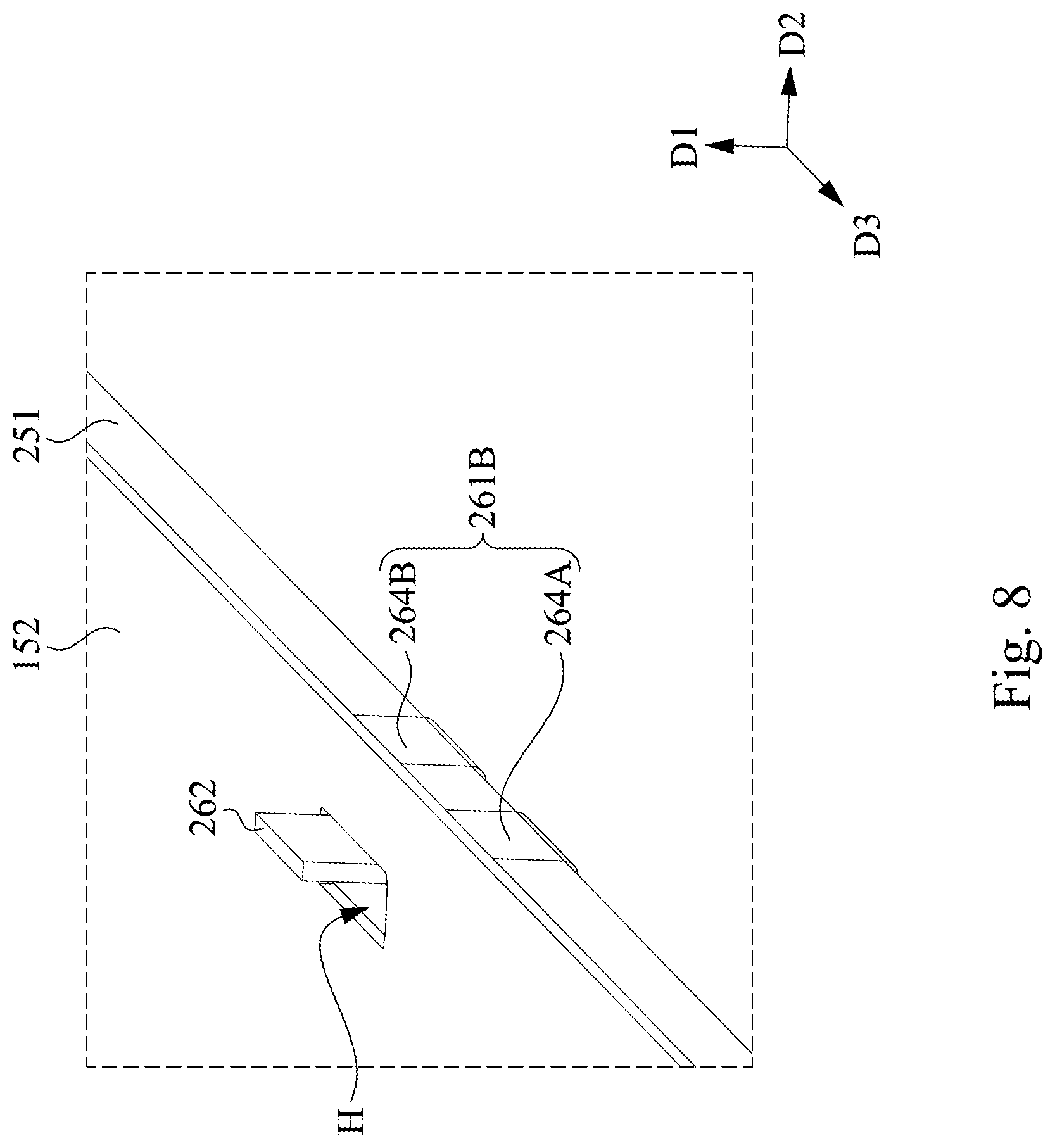 Patent US11782311 Figure 8 – Display device, backlight module, and method for assembling backlight module
