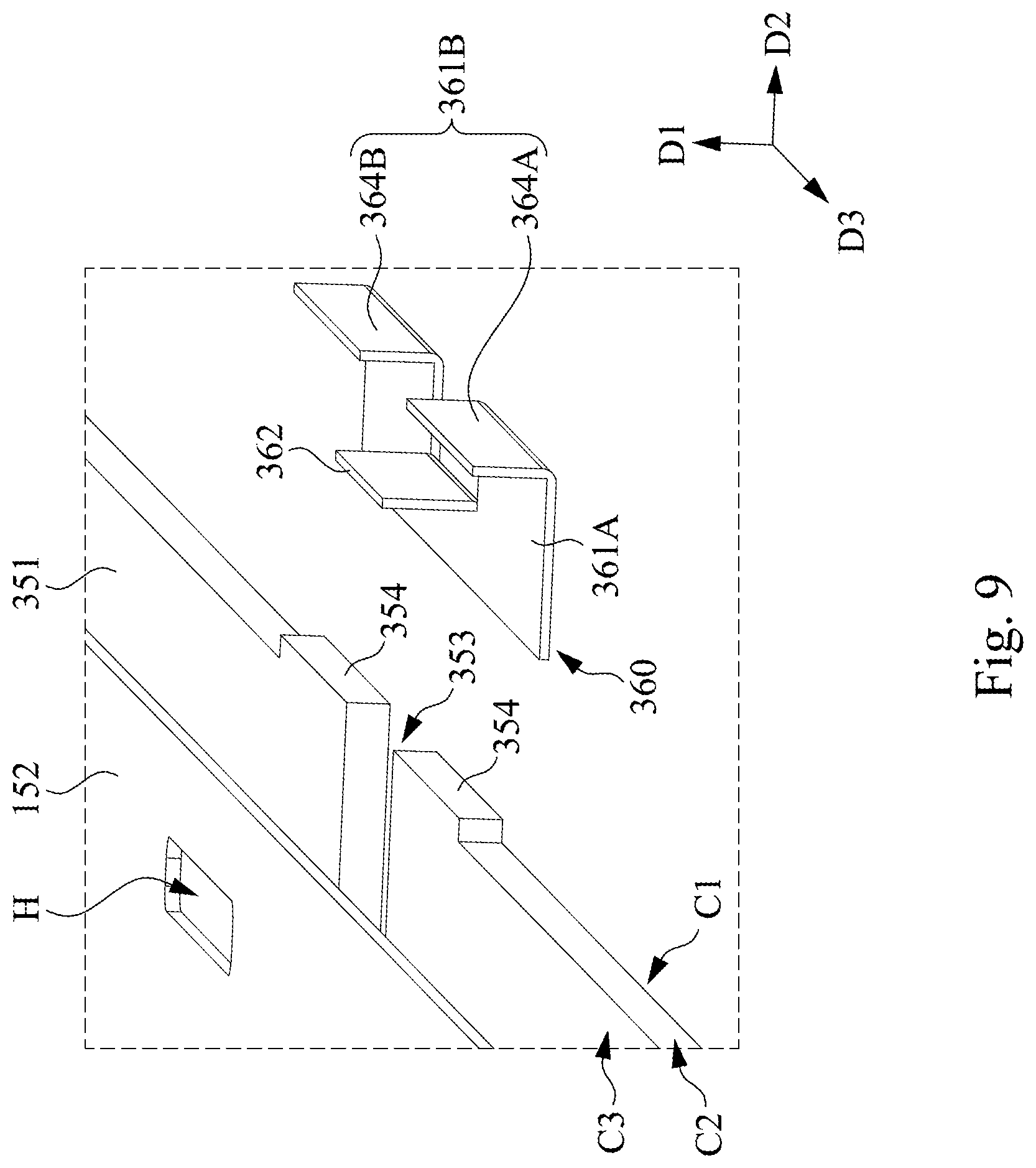 Patent US11782311 Figure 9 – Display device, backlight module, and method for assembling backlight module