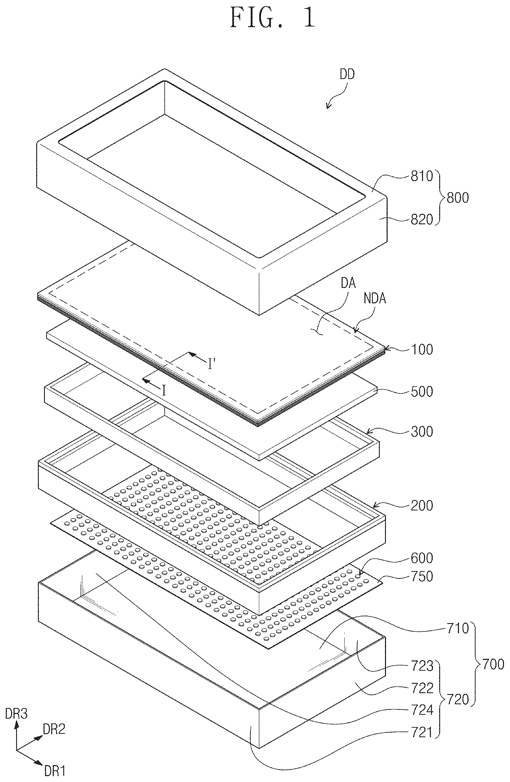 Patent US11782312 Figure 1 – Display apparatus and tiled display apparatus including the same