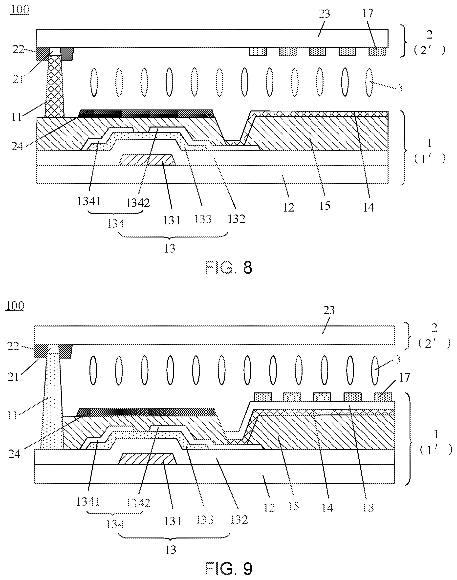 Patent US11782316 Figure 5 – Liquid crystal display panel, and liquid crystal display device