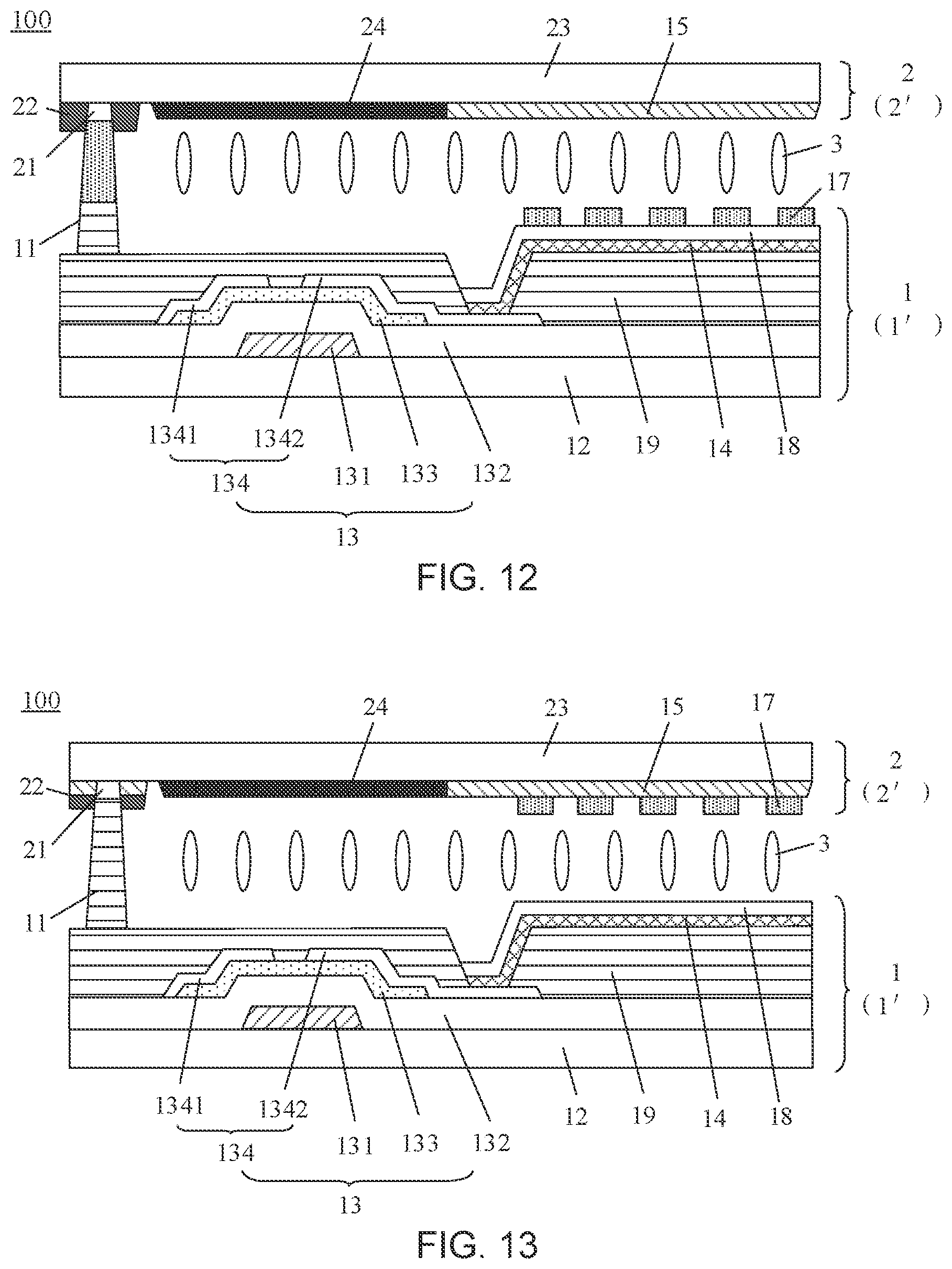 Patent US11782316 Figure 7 – Liquid crystal display panel, and liquid crystal display device