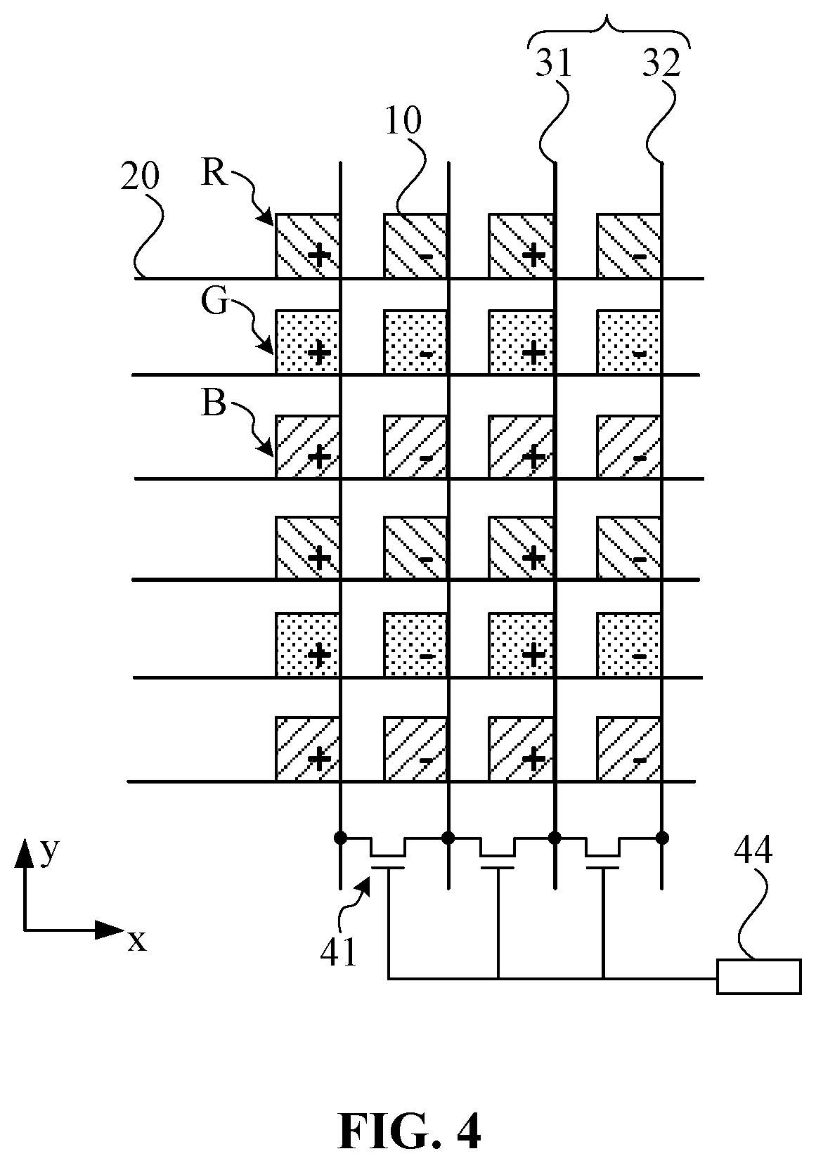 Patent US11782321 Figure 3 – Array substrate, driving method of array substrate, and display device
