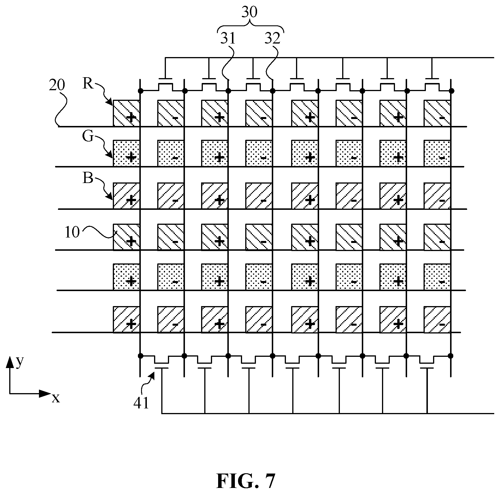 Patent US11782321 Figure 6 – Array substrate, driving method of array substrate, and display device