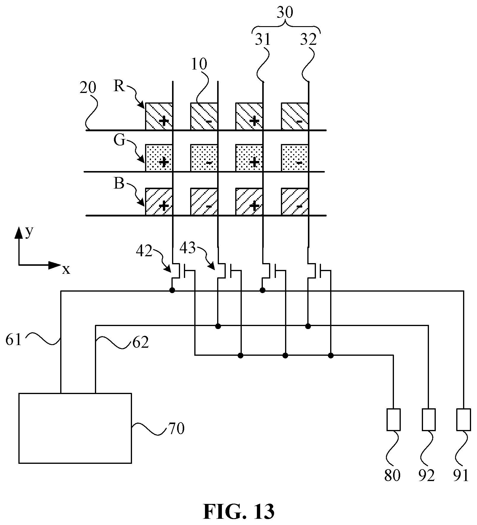 Patent US11782321 Figure 12 – Array substrate, driving method of array substrate, and display device