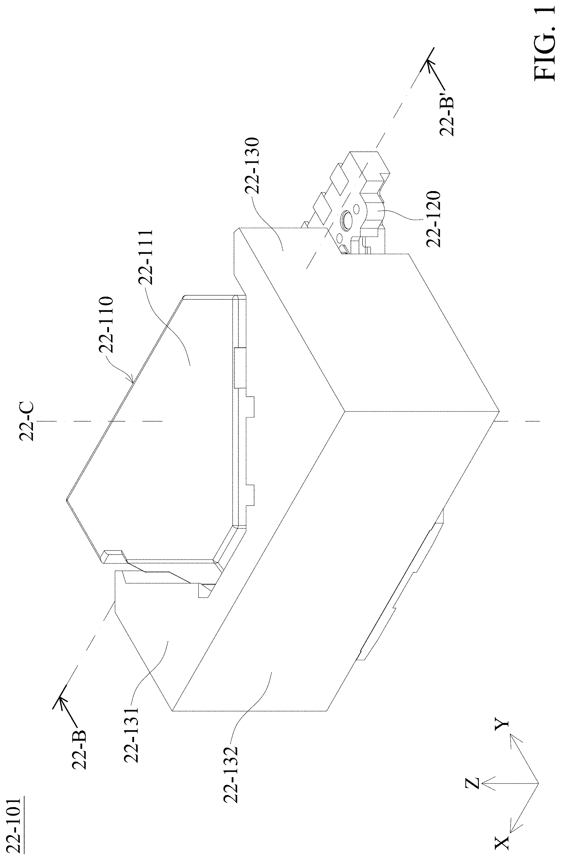 Patent US11782324 Figure 1 – Optical member driving mechanism
