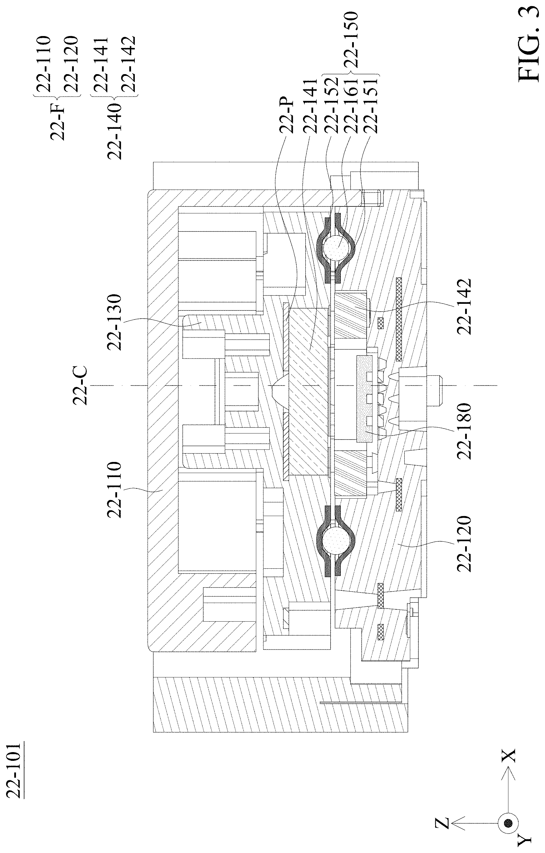 Patent US11782324 Figure 3 – Optical member driving mechanism