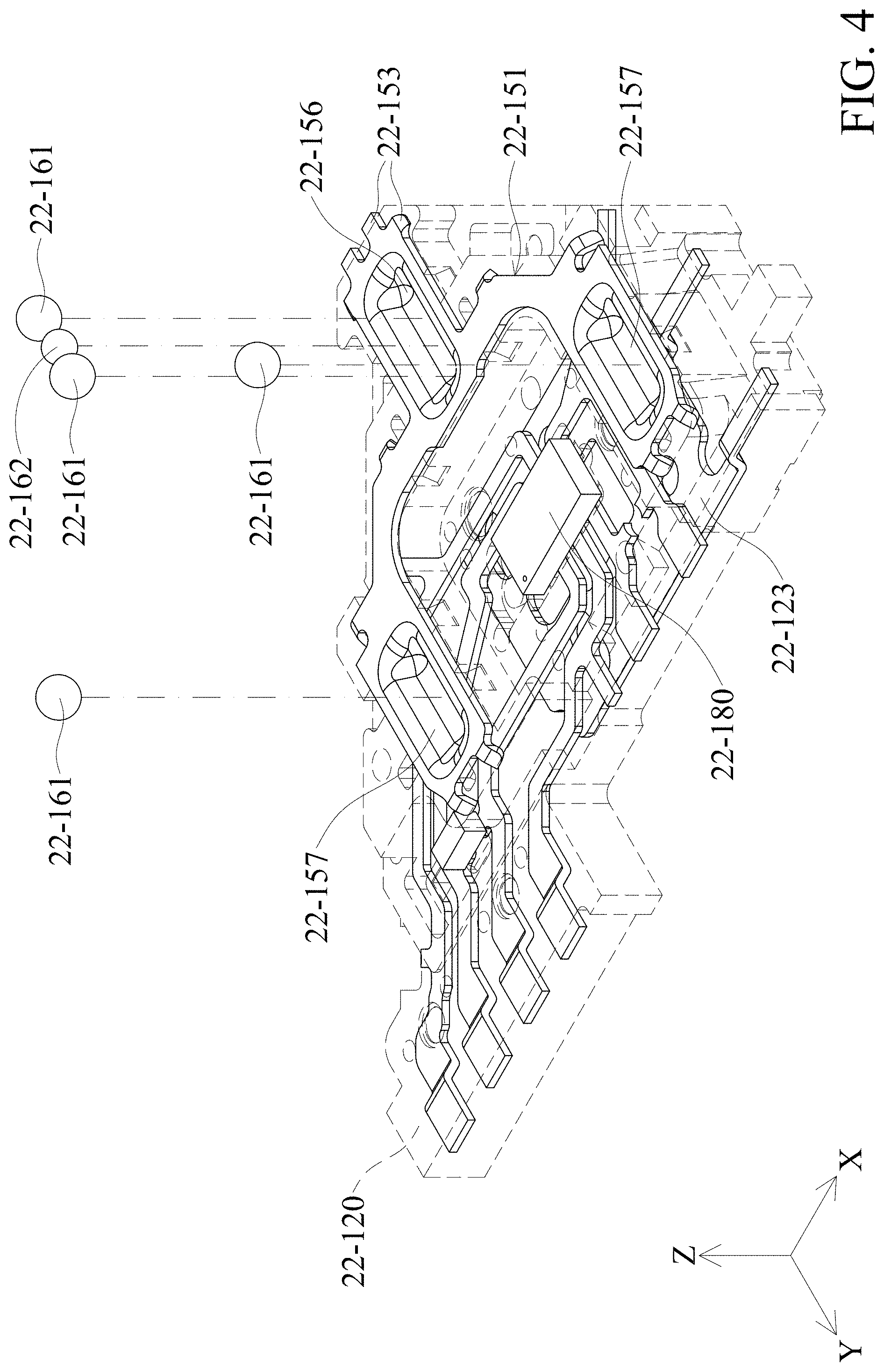 Patent US11782324 Figure 4 – Optical member driving mechanism