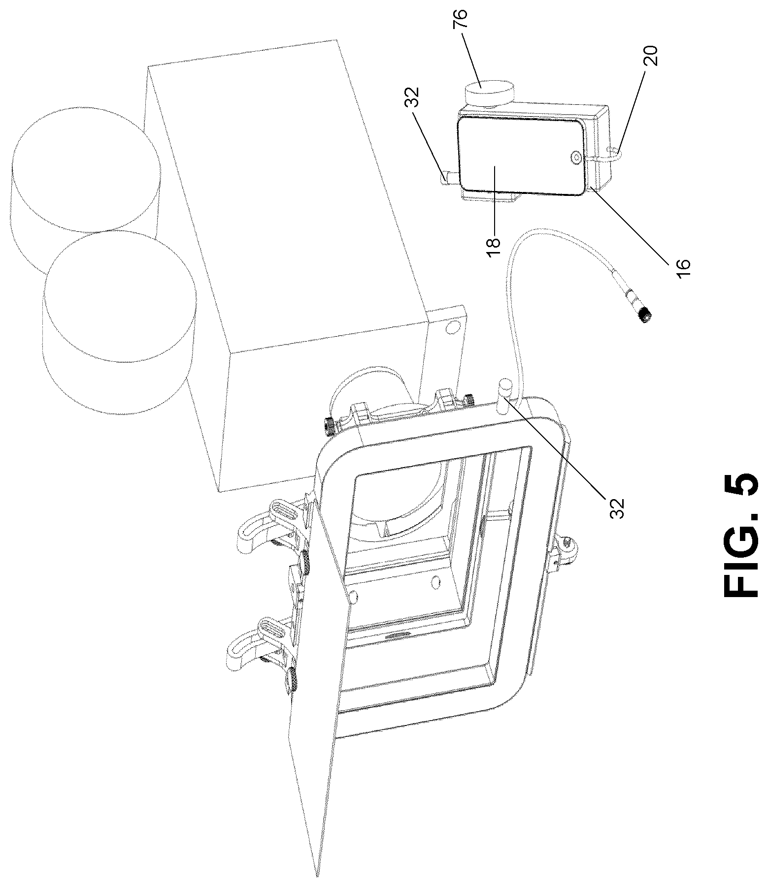 Patent US11782326 Figure 5 – Lighting device for camera and mounting bracket