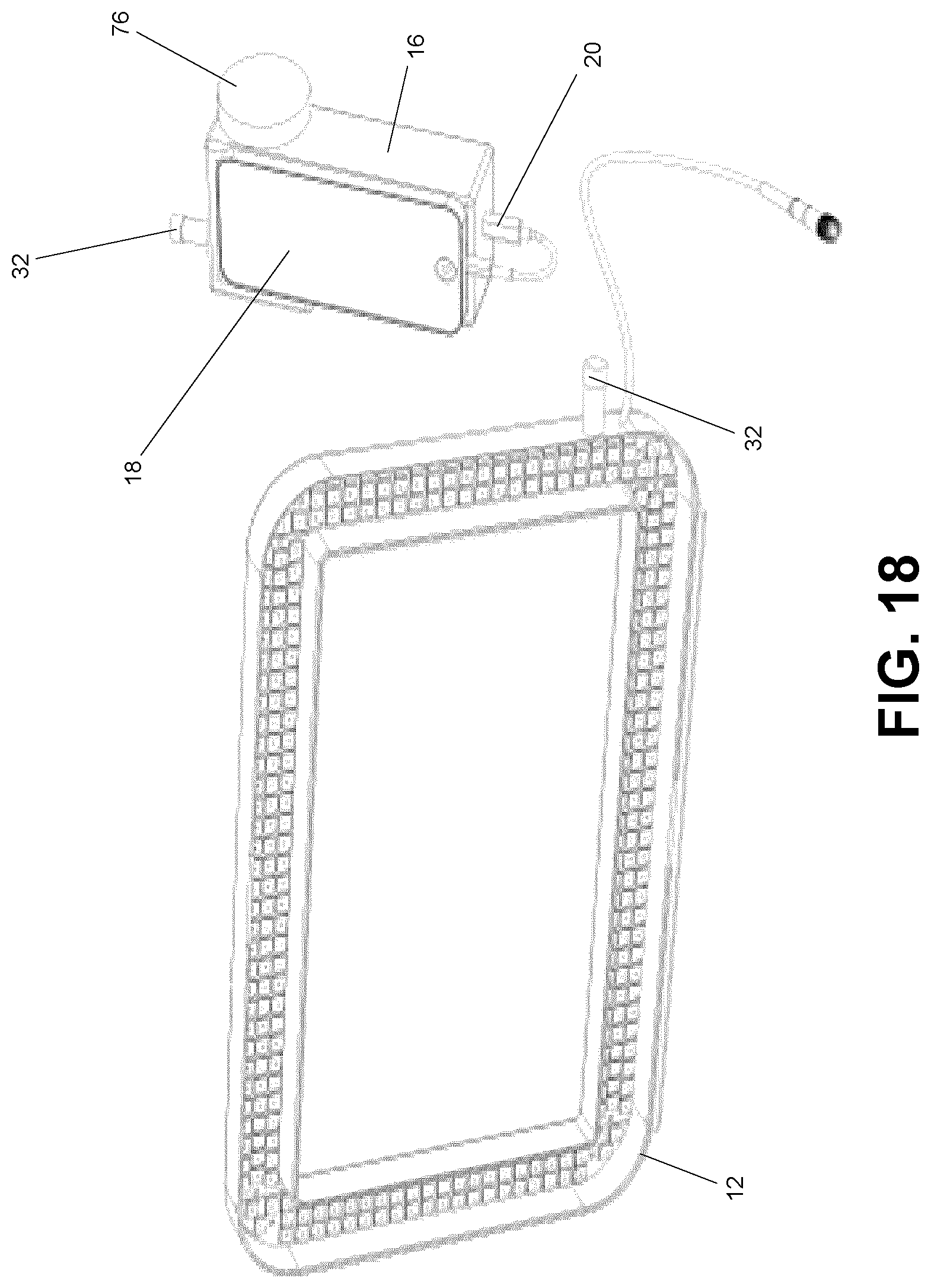 Patent US11782326 Figure 18 – Lighting device for camera and mounting bracket