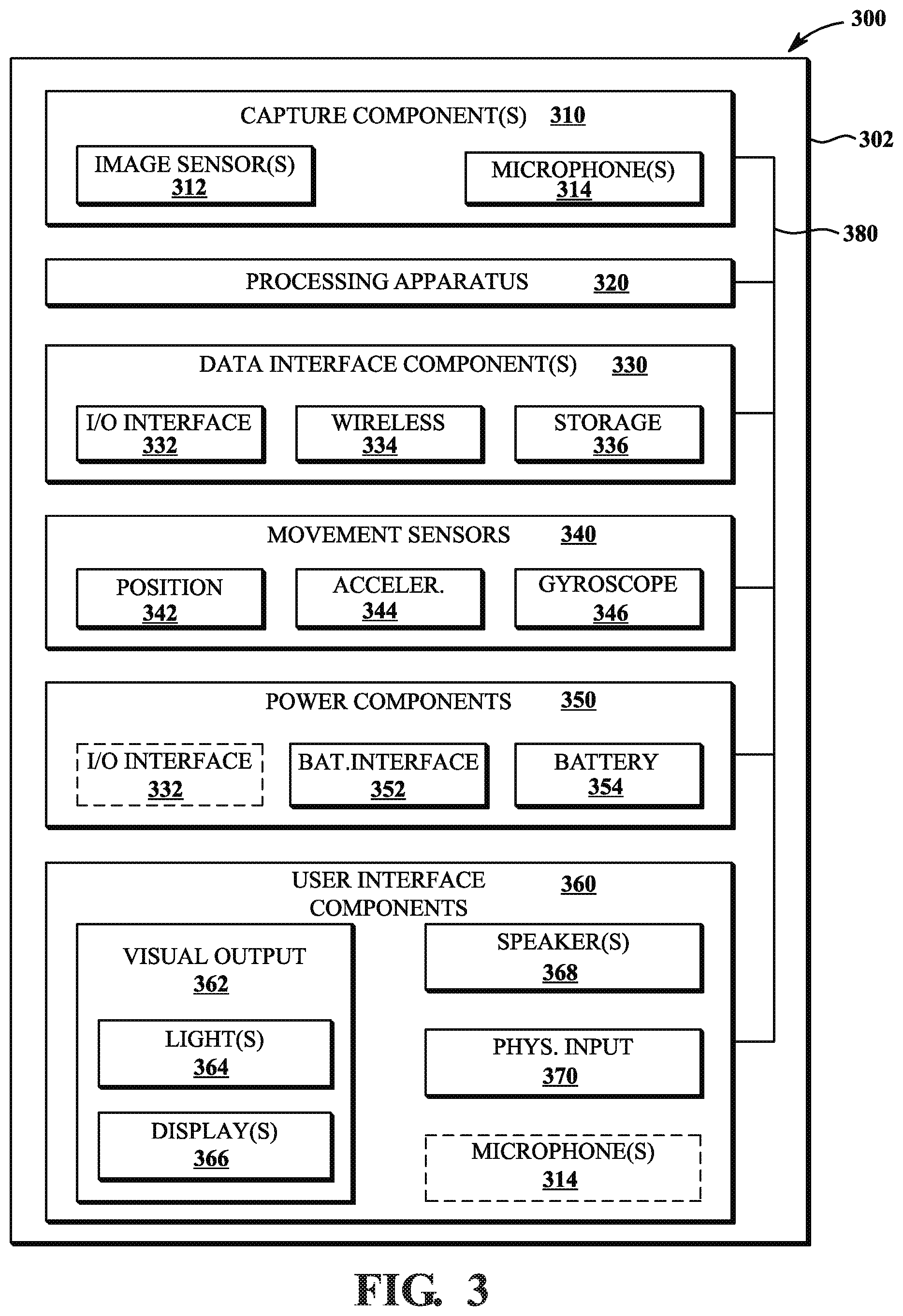 Patent US11782327 Figure 3 – Removable battery door assemblies for image capture devices